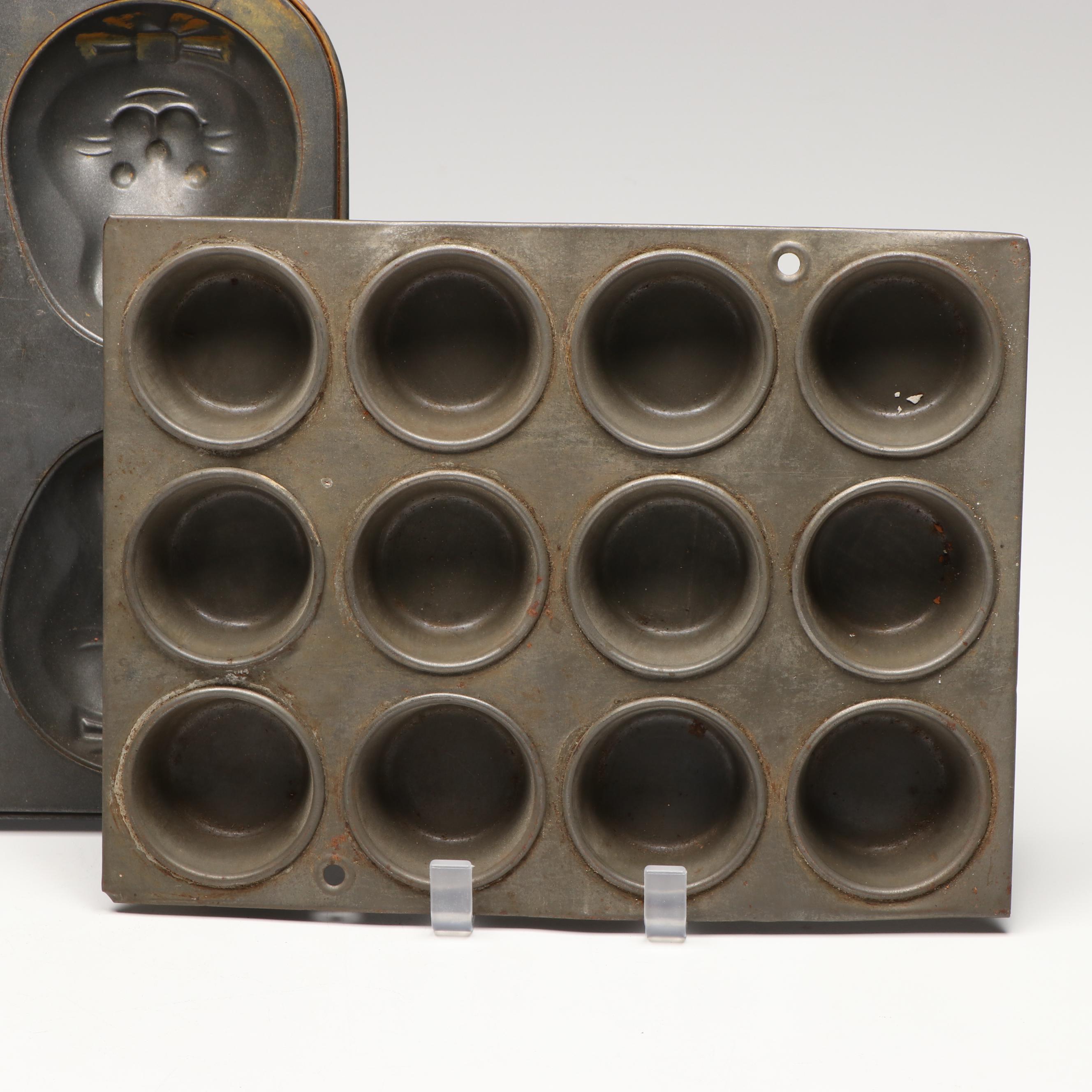 Ekco and Other Metal Muffin and Bread Pans