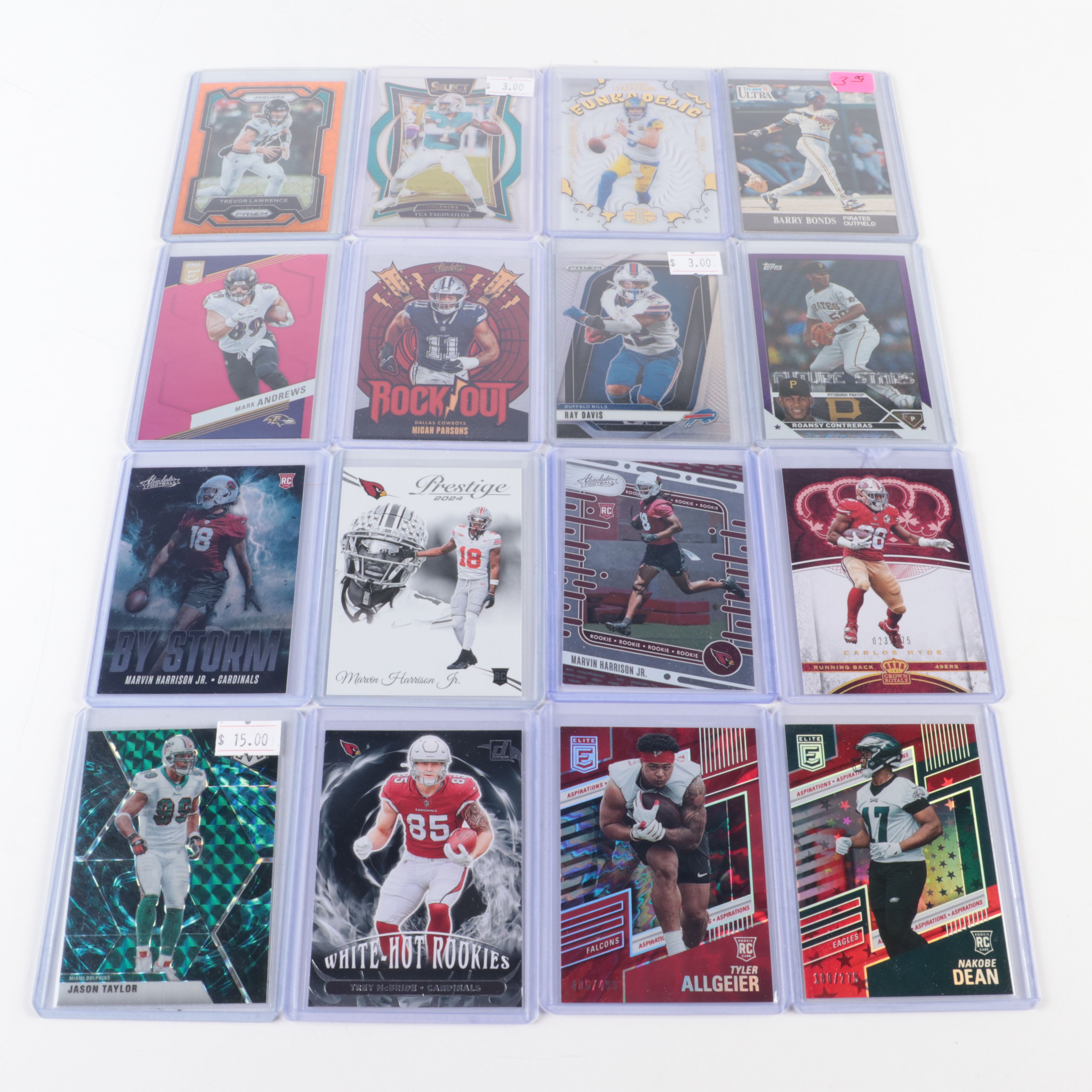 Collection of Football, Baseball, Hockey, Basketball and Golf Trading Cards
