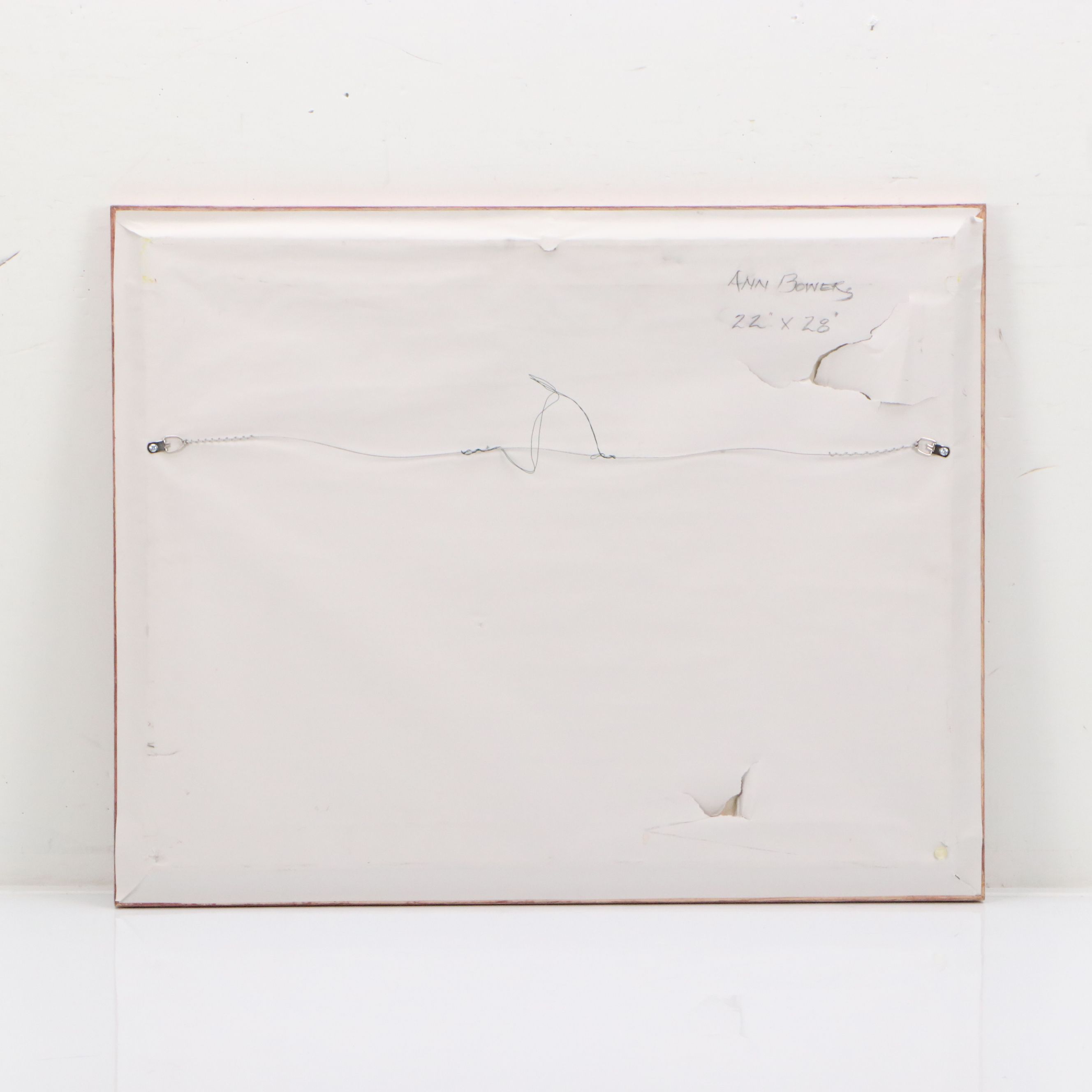 Ann Bowers Abstract Modernist Mixed Media Painting, 21st Century