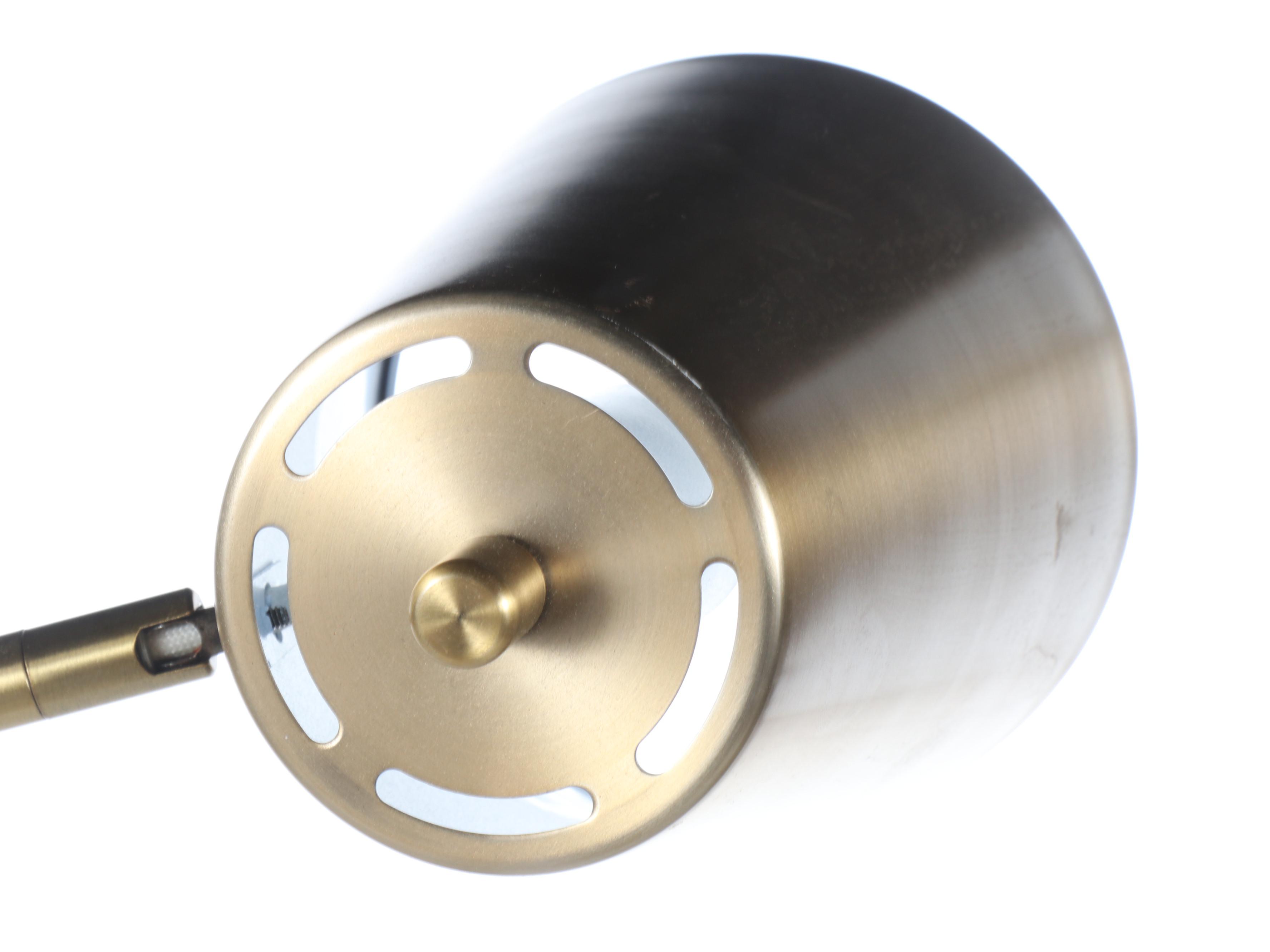 Project 62 Attr. Brushed Brass Cantilever Floor Lamp, 2020