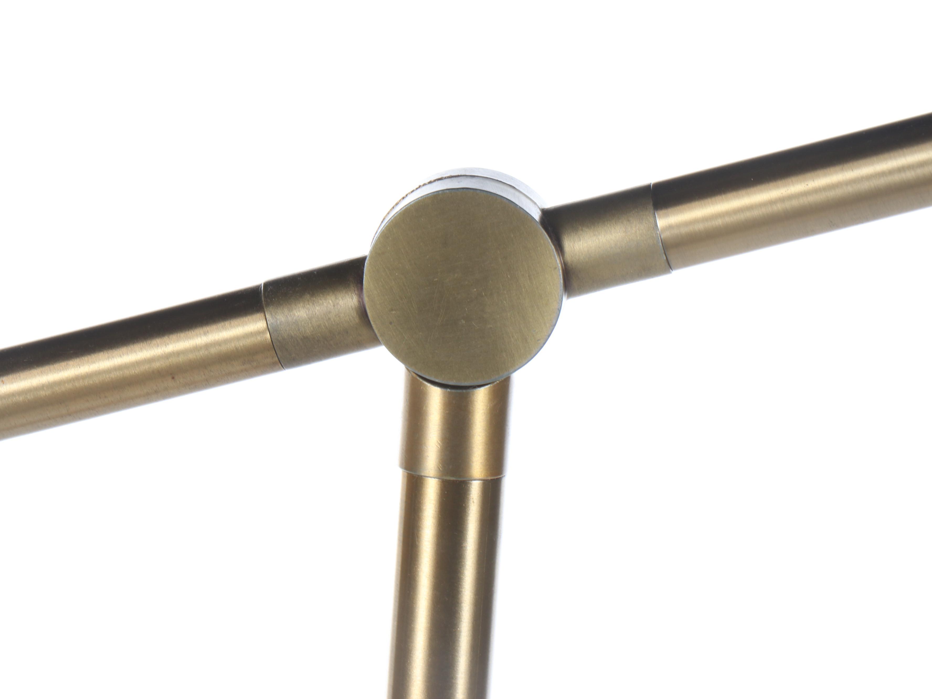 Project 62 Attr. Brushed Brass Cantilever Floor Lamp, 2020