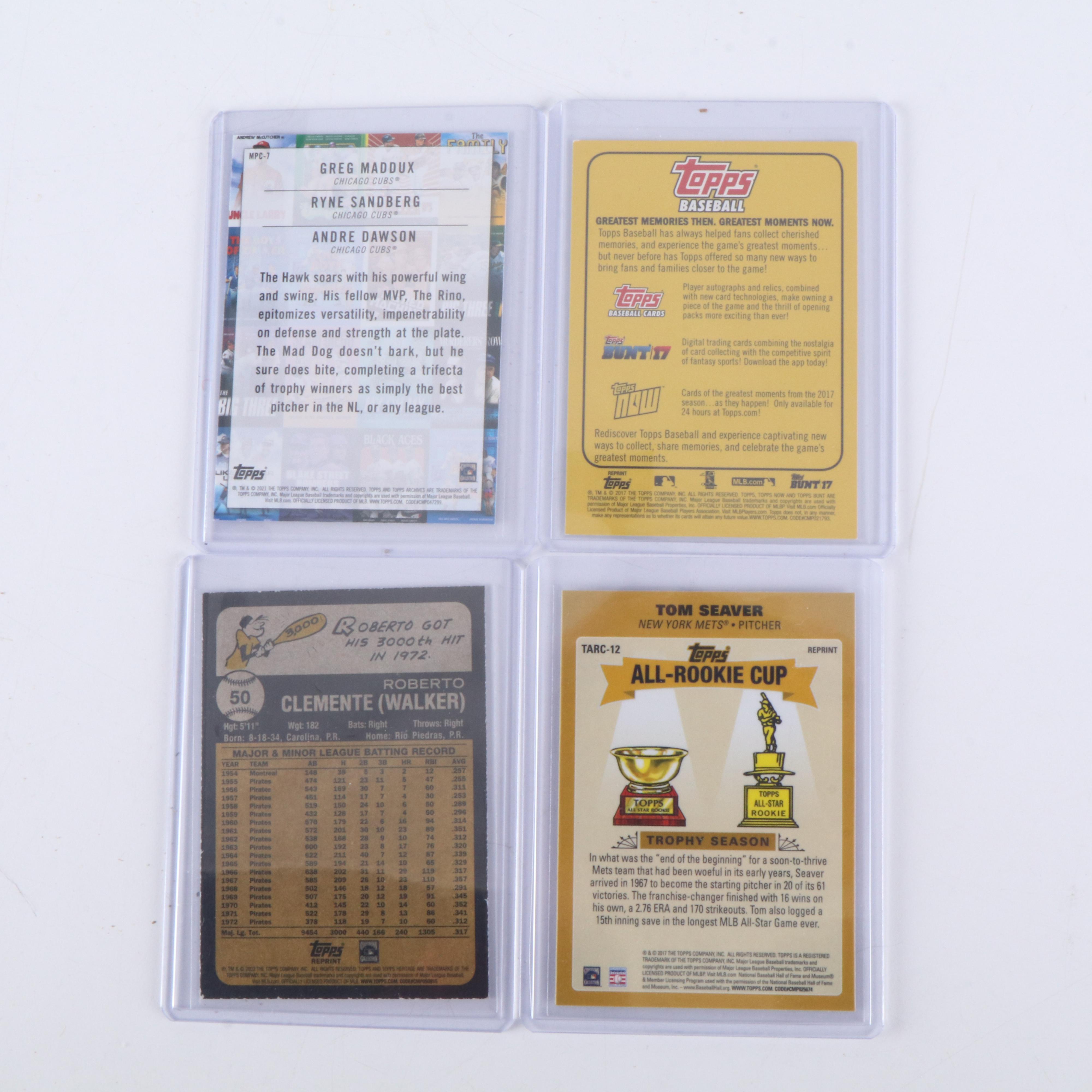 1,000+ Baseball Cards with Tony Perez, Warren Spahn, & Roberto Clemente Reprints