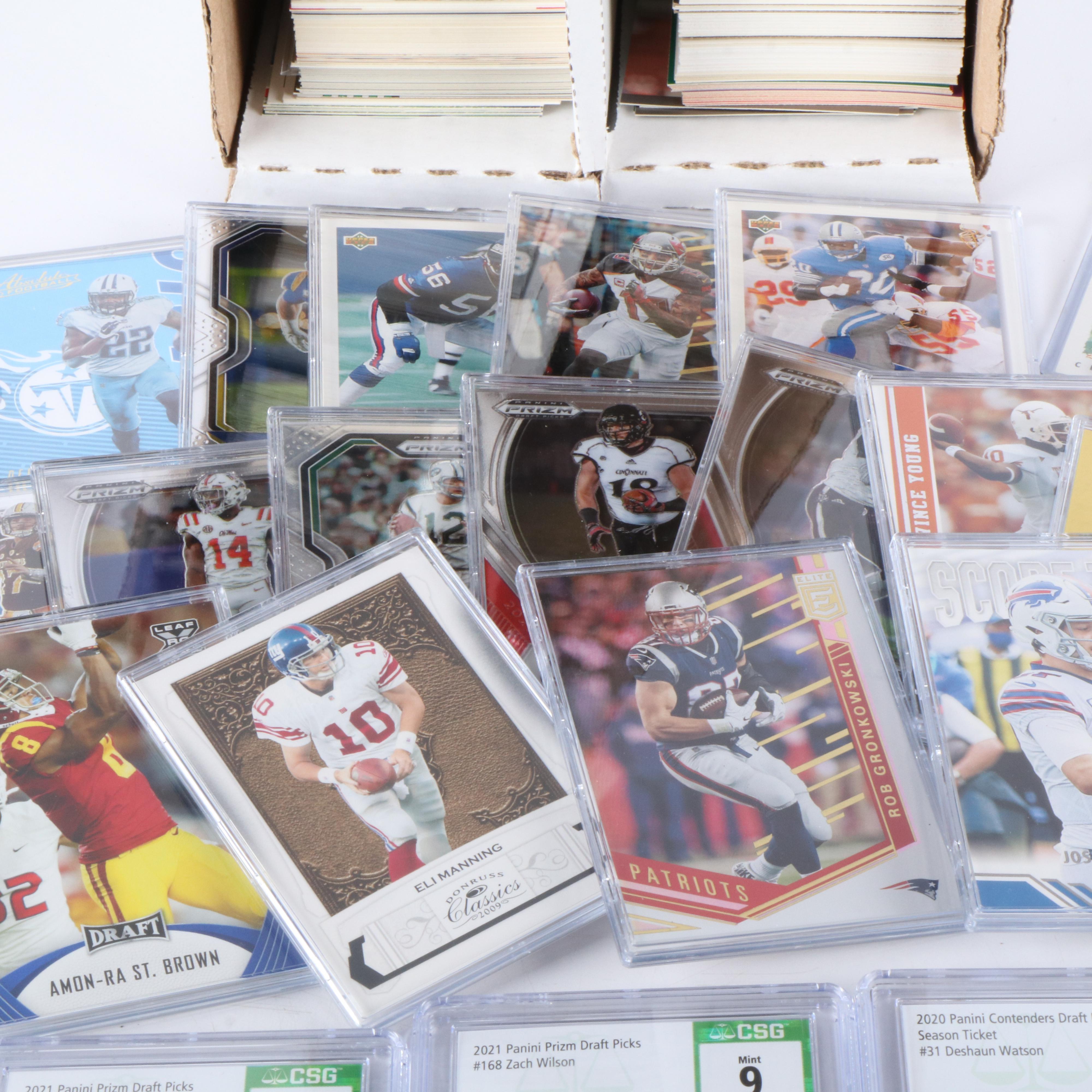 600+ Football Cards with Harper, Ross, Johnson, and Doleman Signed