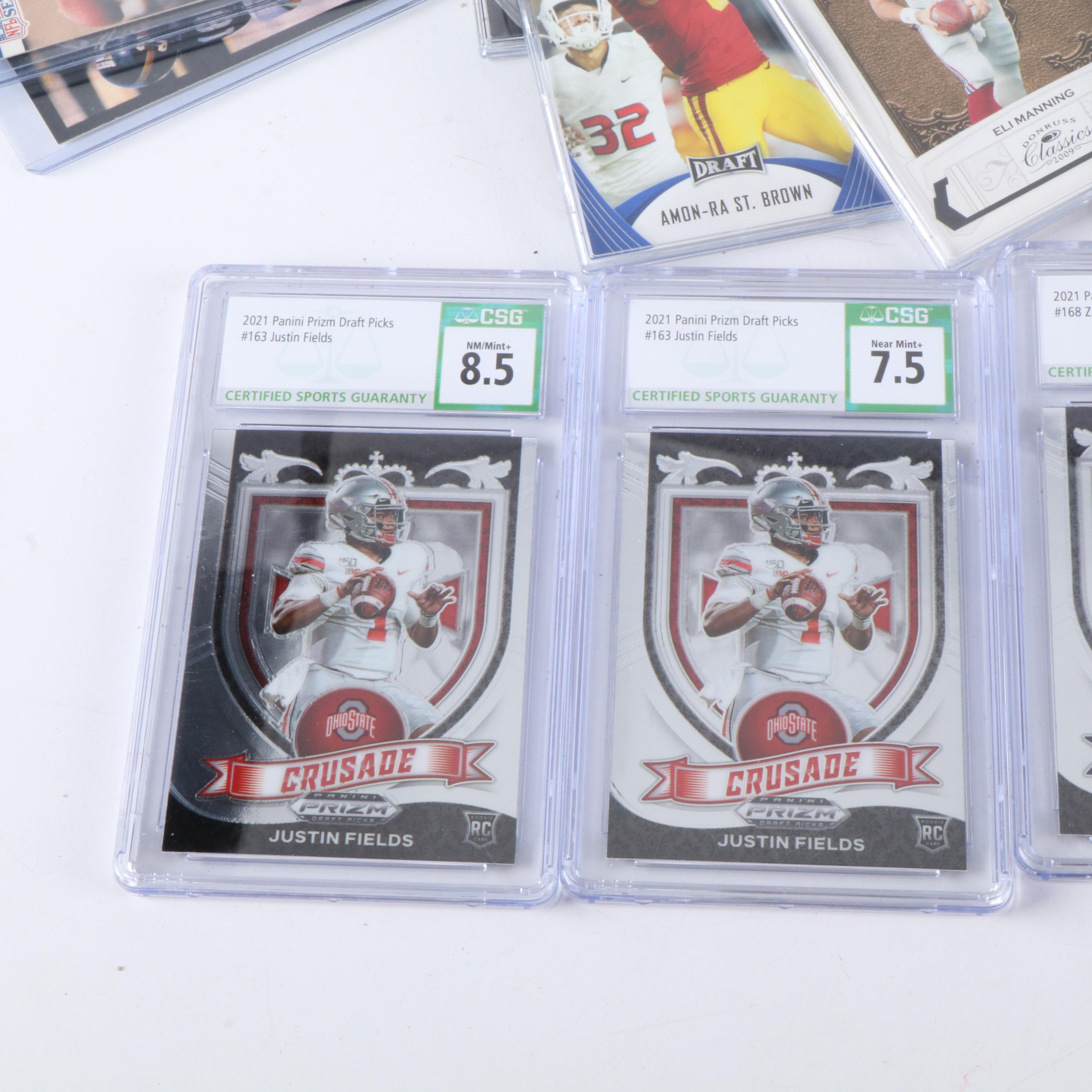 600+ Football Cards with Harper, Ross, Johnson, and Doleman Signed