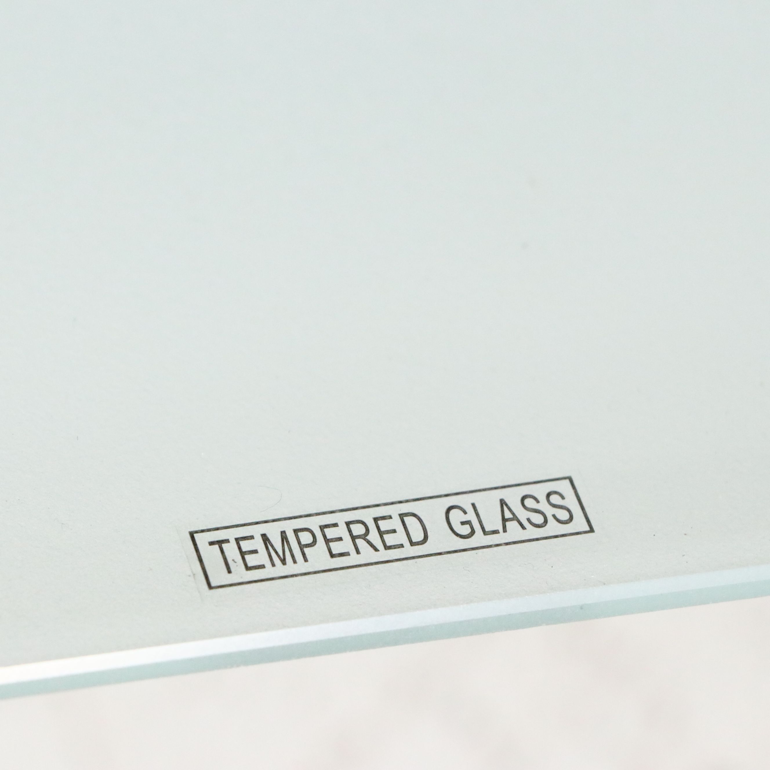 Contemporary Modern Two-Tiered Glass Coffee Table