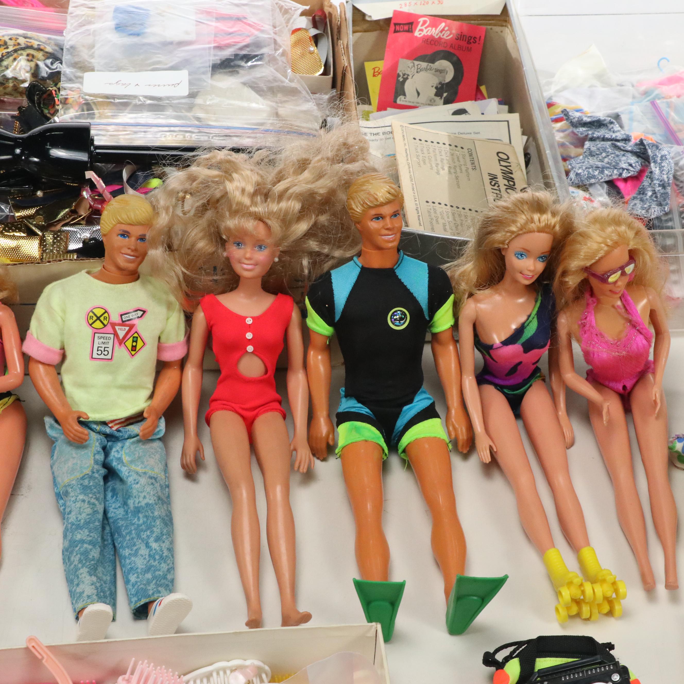 Mattel Barbie, Ken and Other Dolls and Accessories, Mid to Late 20th C.