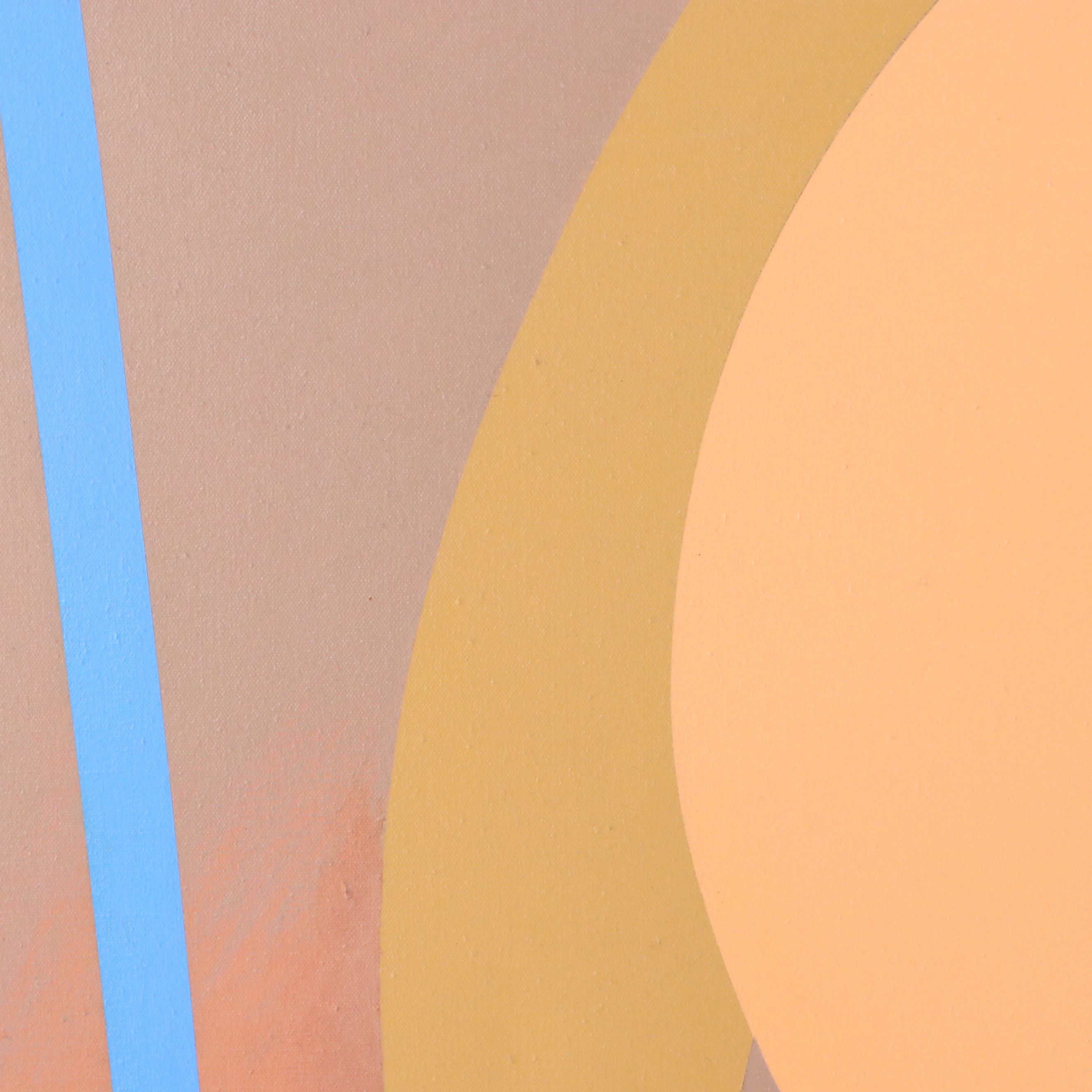 Walter Stomps Modernist Geometric Large-Scale Oil Painting, Late 20th Century