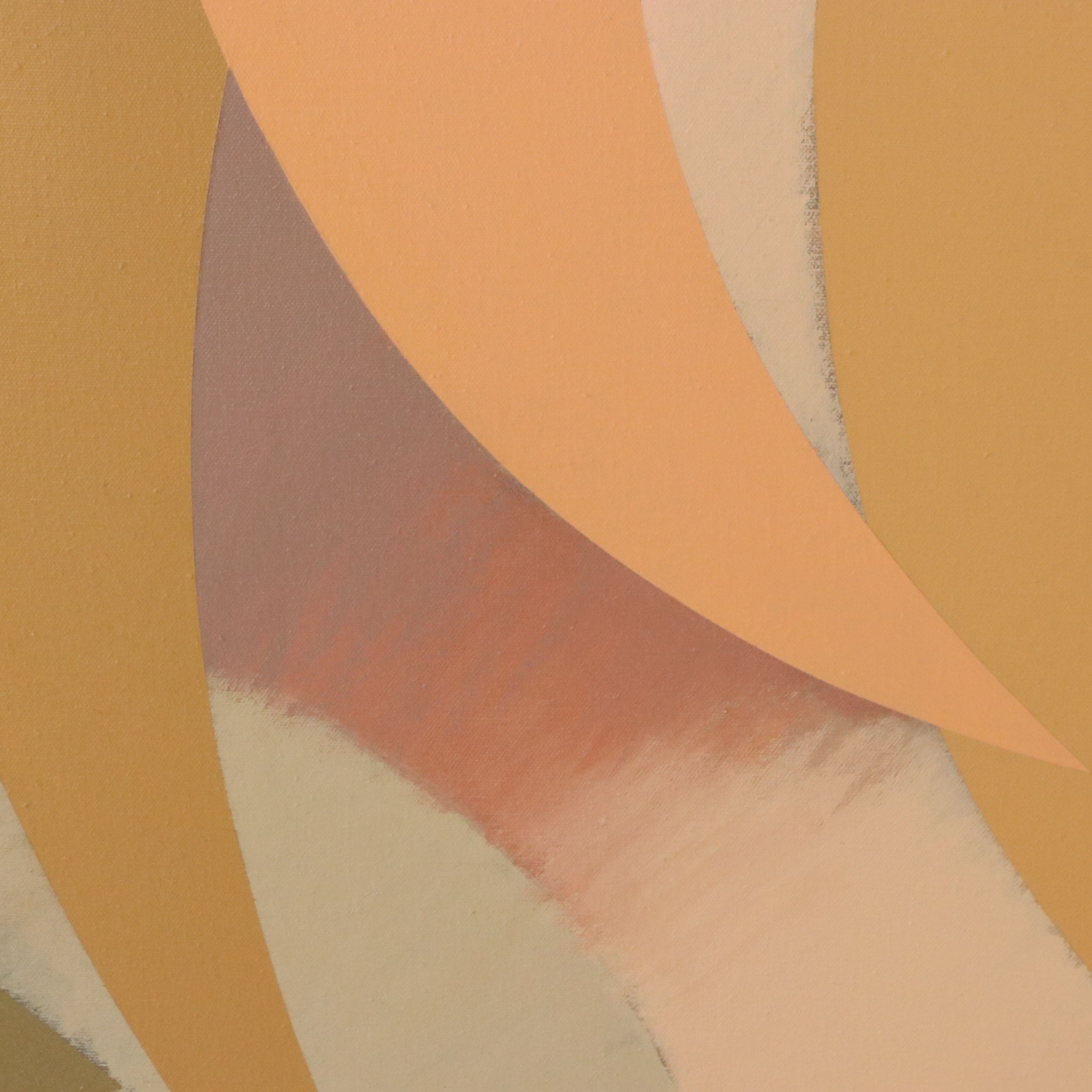 Walter Stomps Modernist Geometric Large-Scale Oil Painting, Late 20th Century