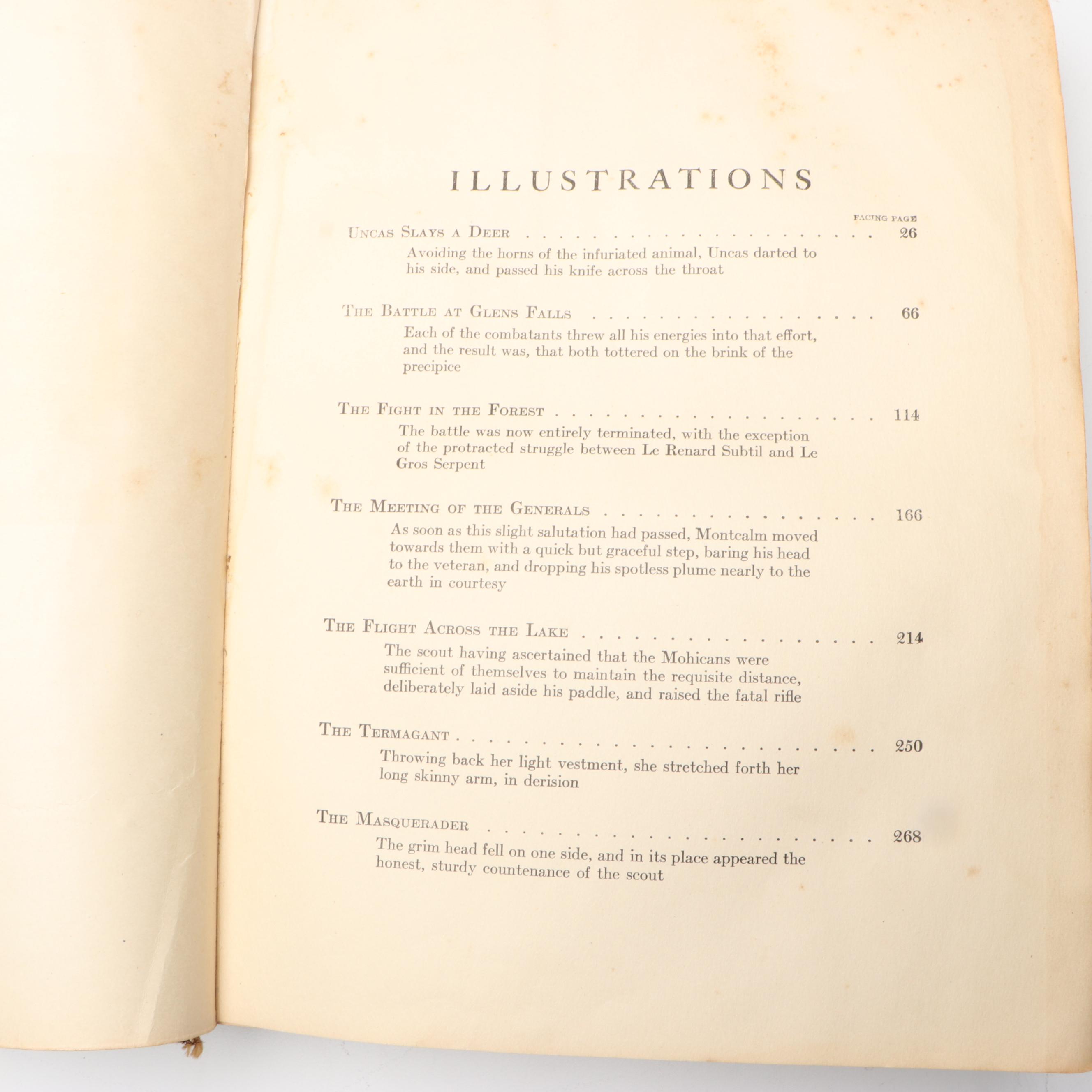 N. C. Wyeth Illustrated "The Last of the Mohicans" by James Fenimore Cooper