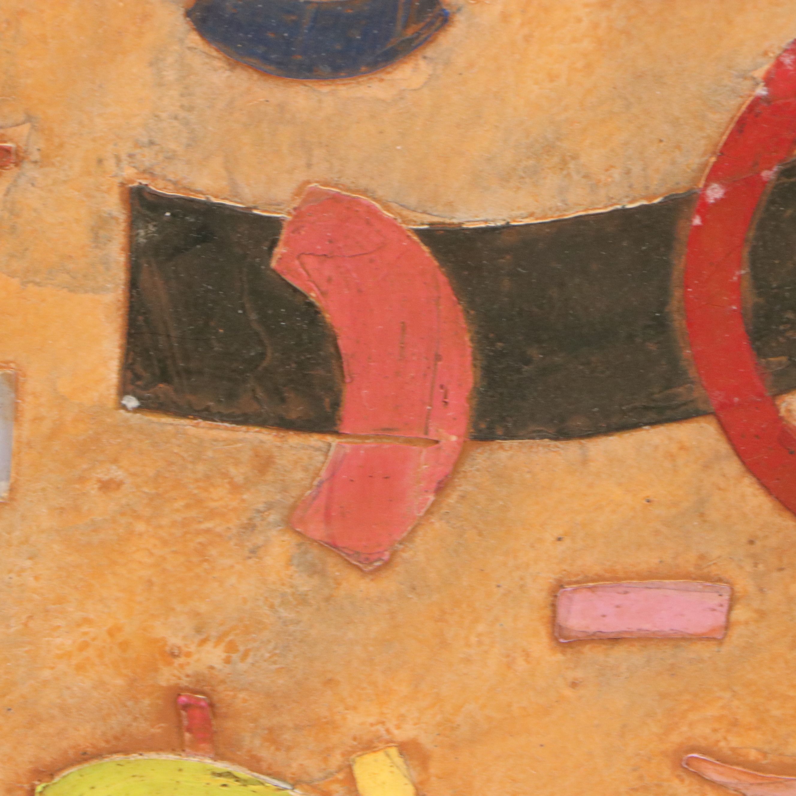 Walter Sorge Modernist Abstract Oil Painting, Late 20th Century