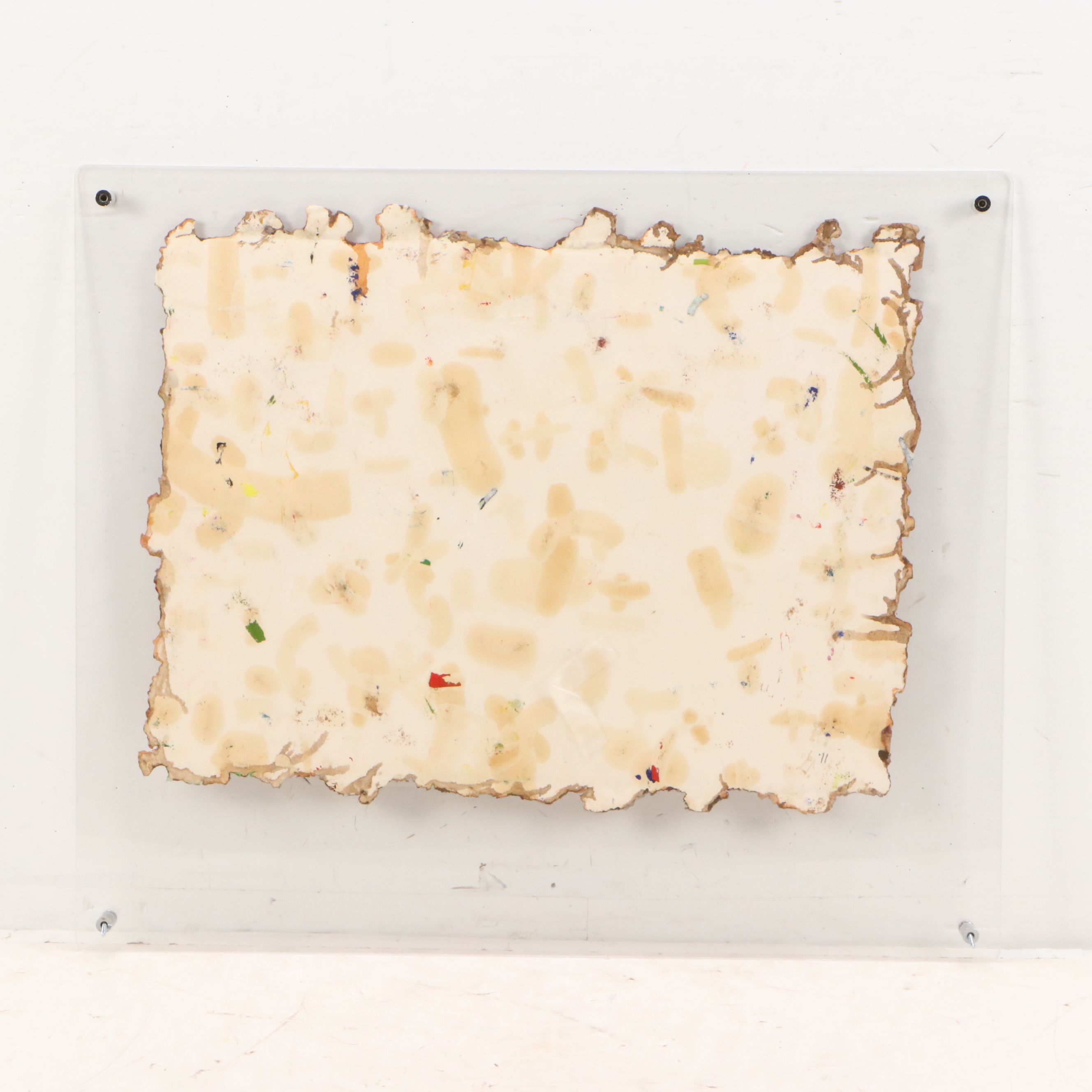 Walter Sorge Modernist Abstract Oil Painting, Late 20th Century