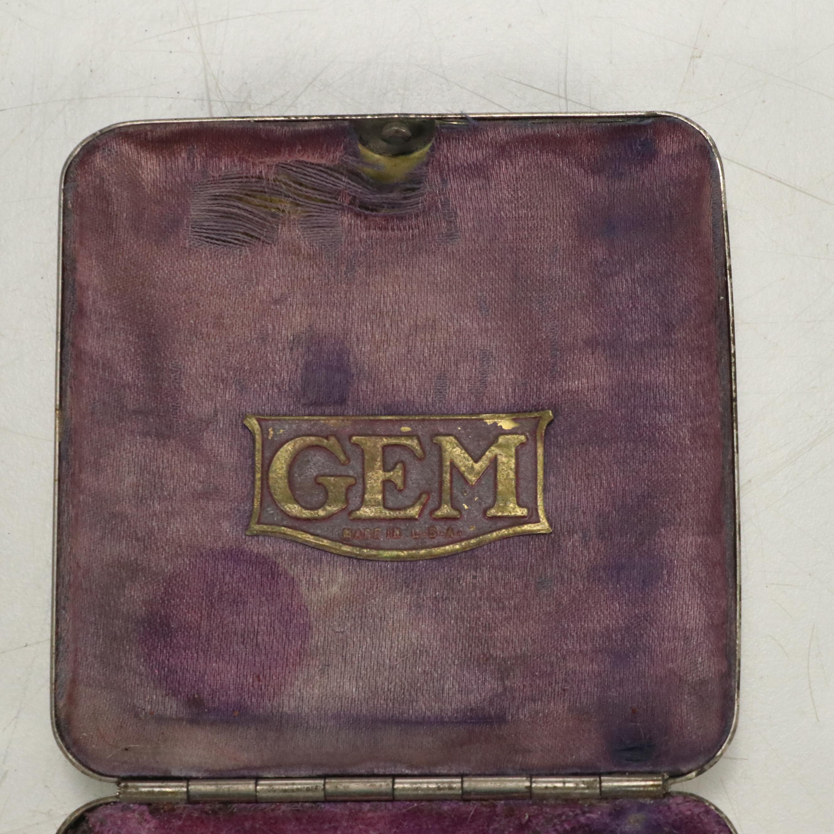 Victorian Razor Strap with Gillette Gem Razor, Rolls-Razor and More