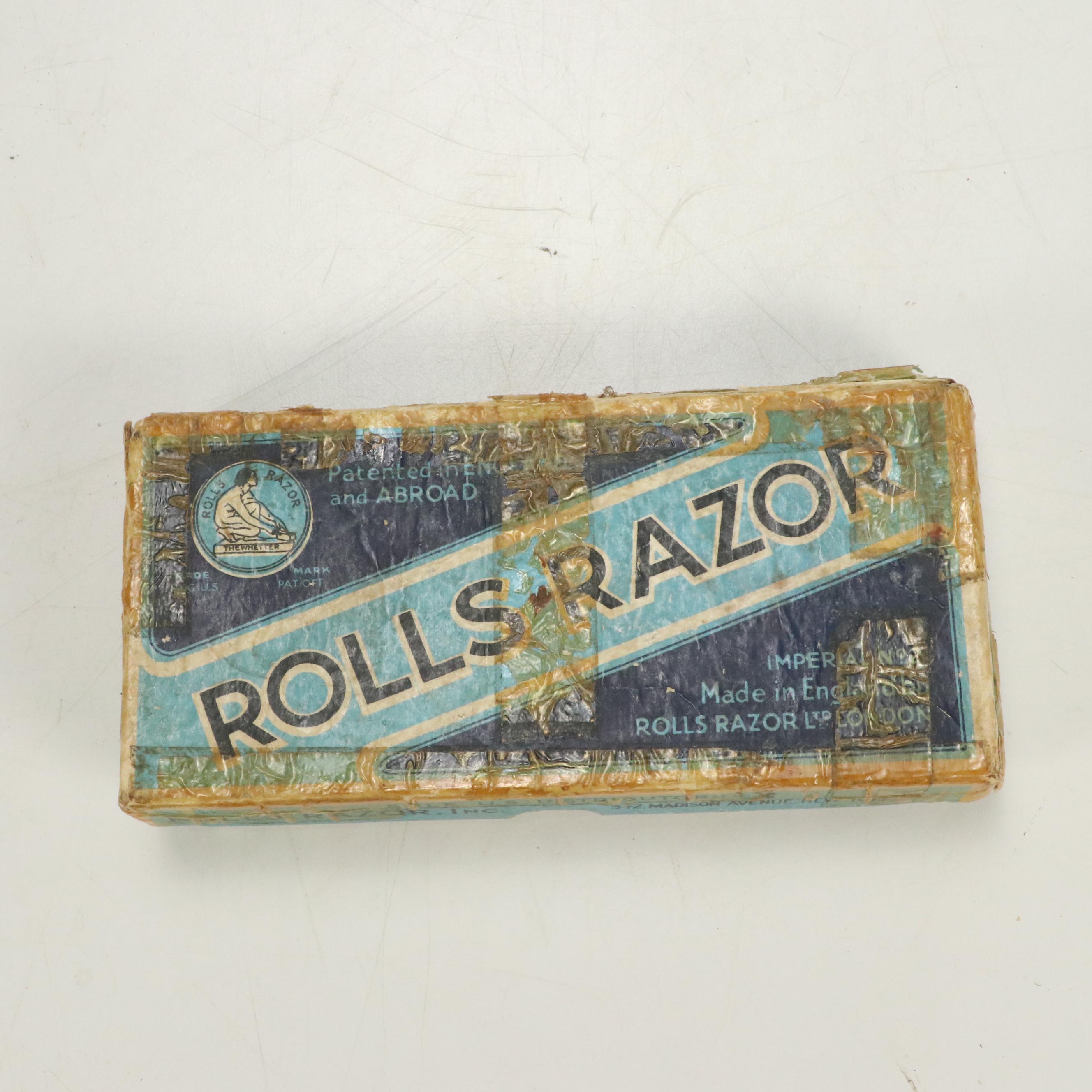 Victorian Razor Strap with Gillette Gem Razor, Rolls-Razor and More