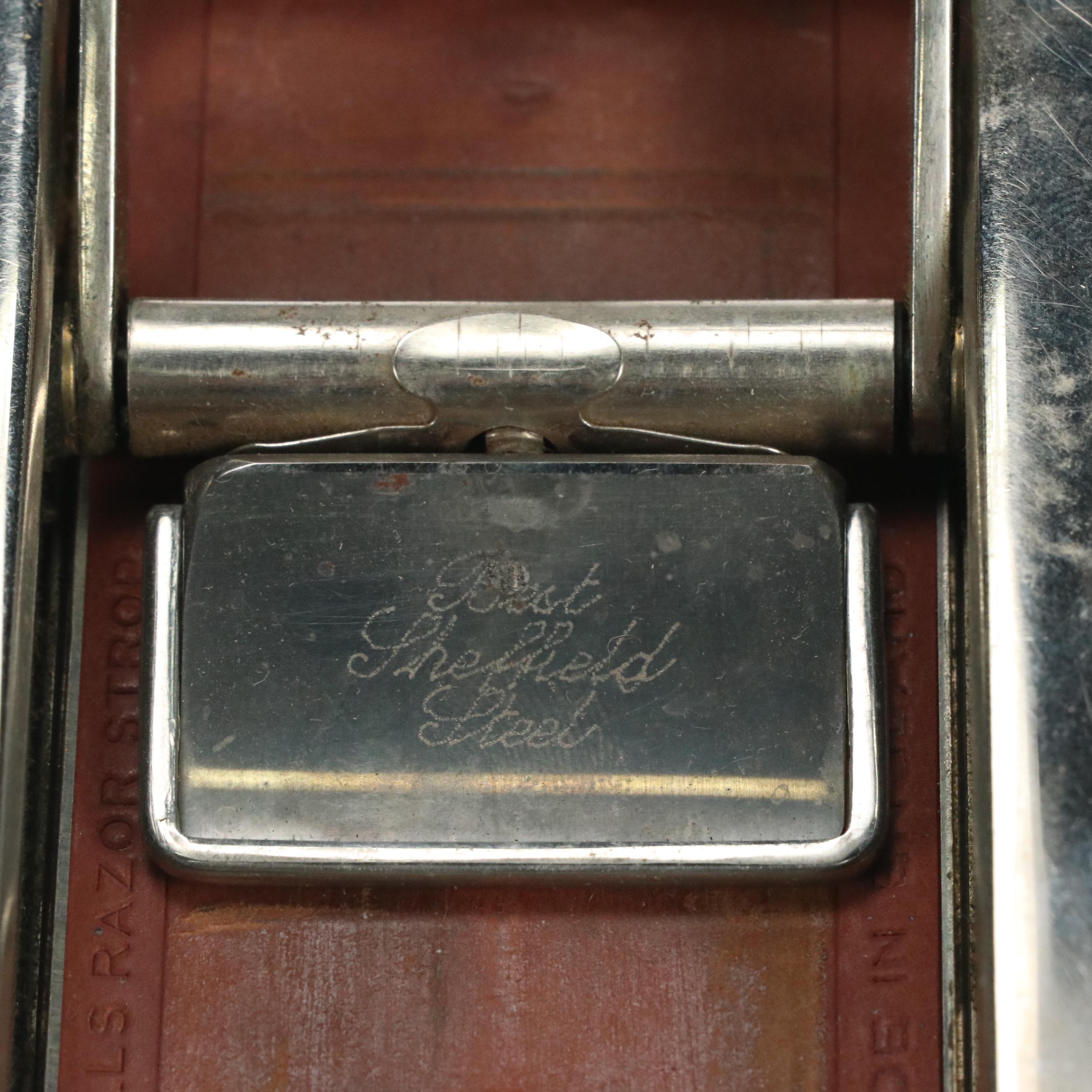 Victorian Razor Strap with Gillette Gem Razor, Rolls-Razor and More