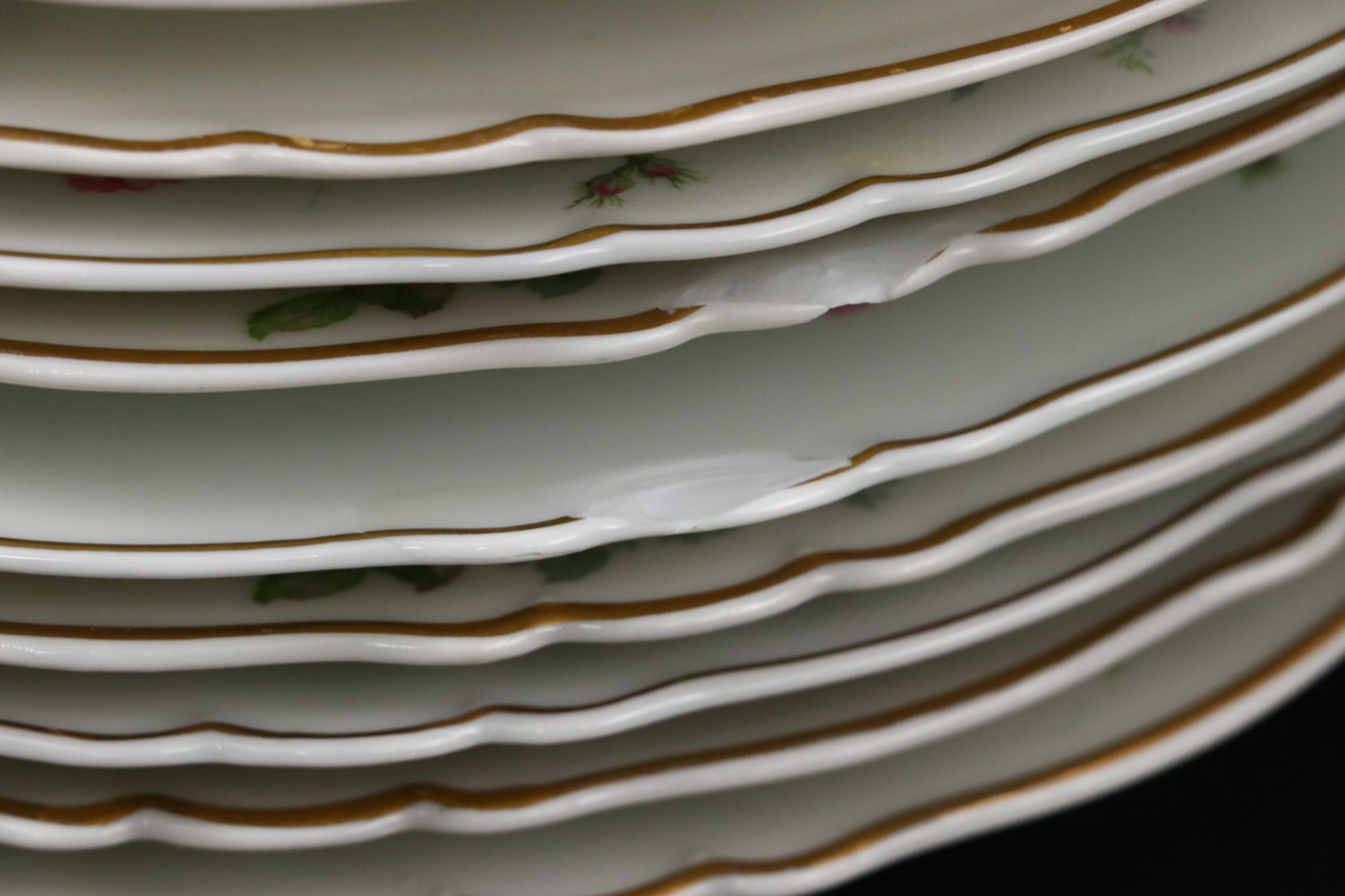 Haviland "Sylvia" Porcelain Dinnerware and Tea Service, Late 19th/ Early 20th C.