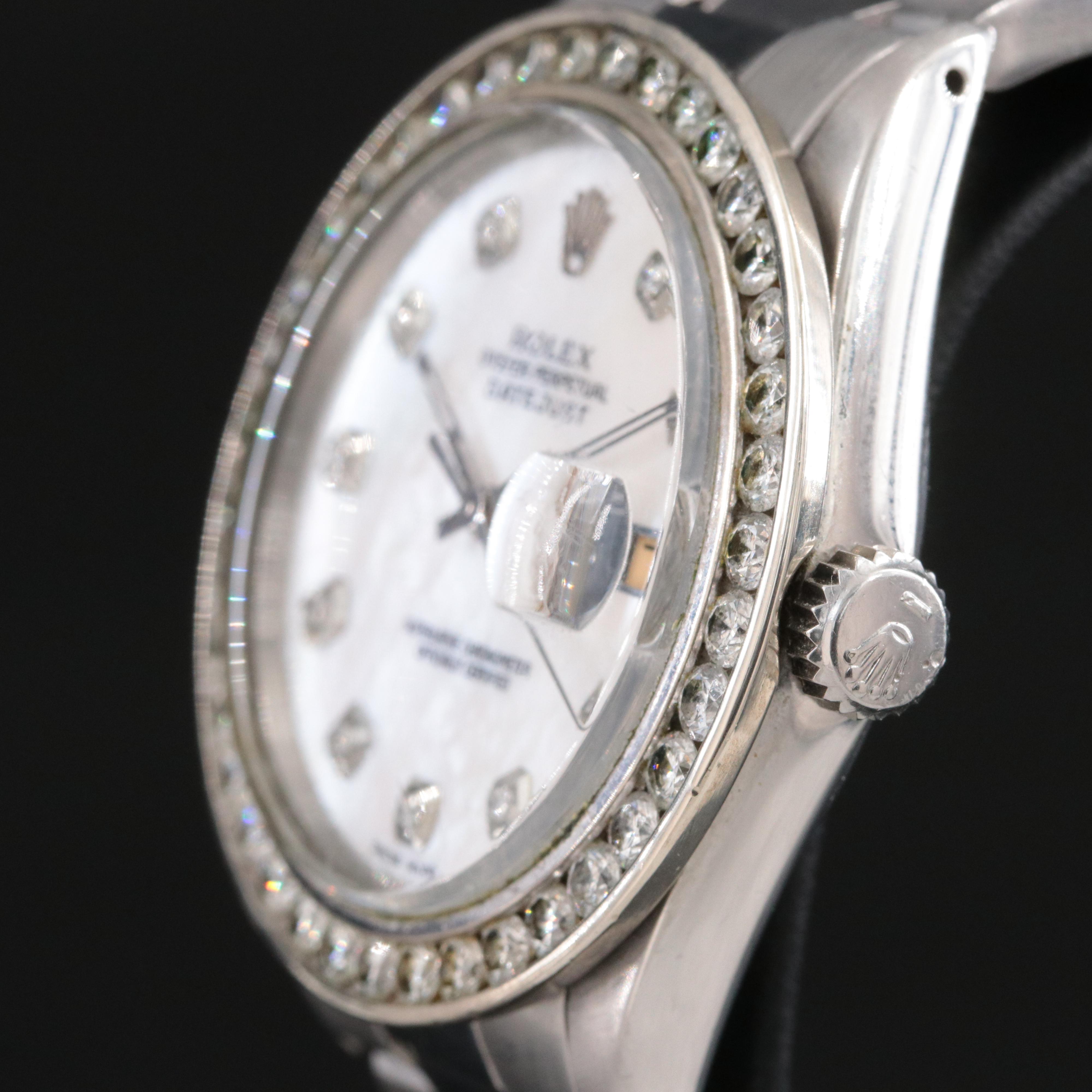 Rolex Datejust 16013 Custom Diamond Watch c.1987