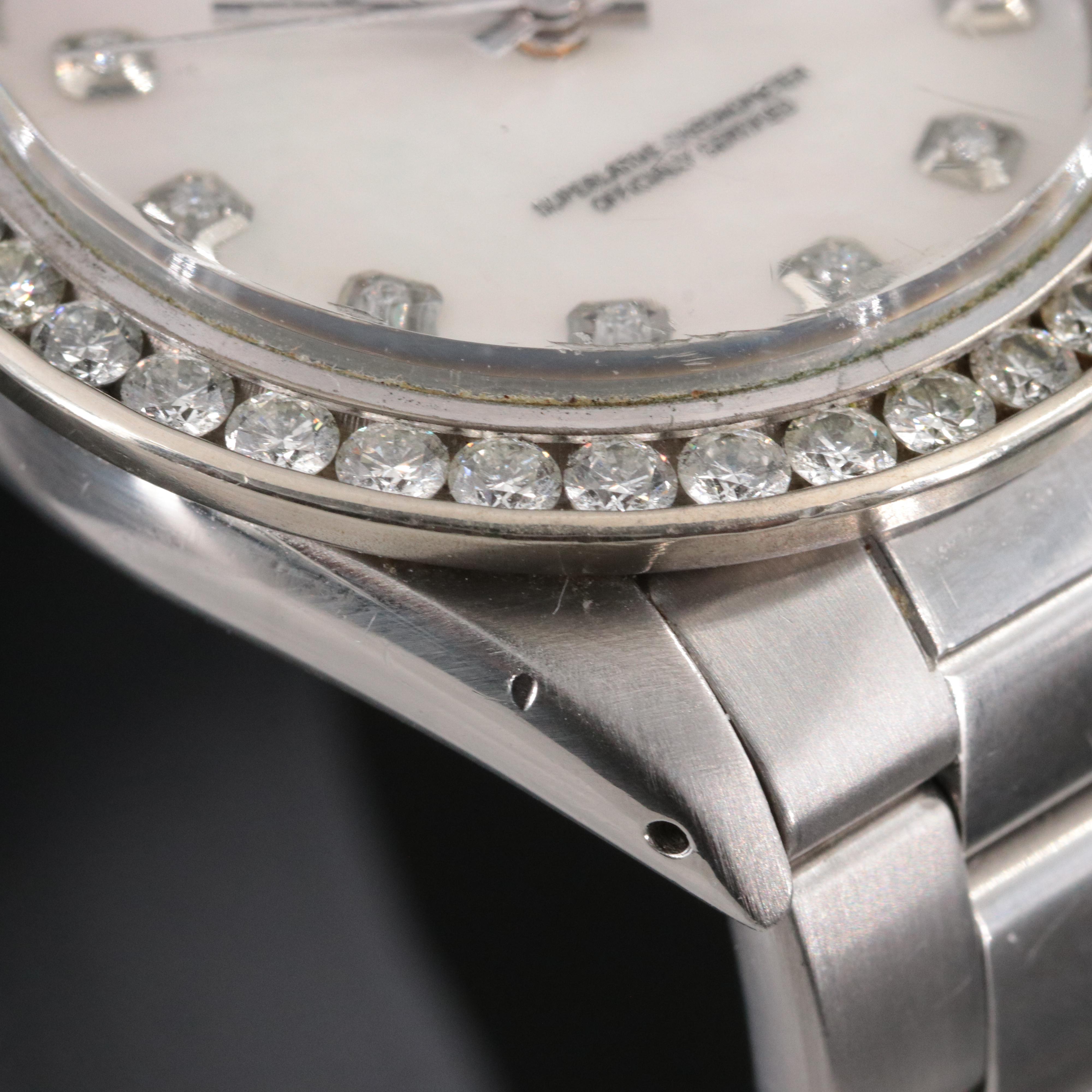Rolex Datejust 16013 Custom Diamond Watch c.1987