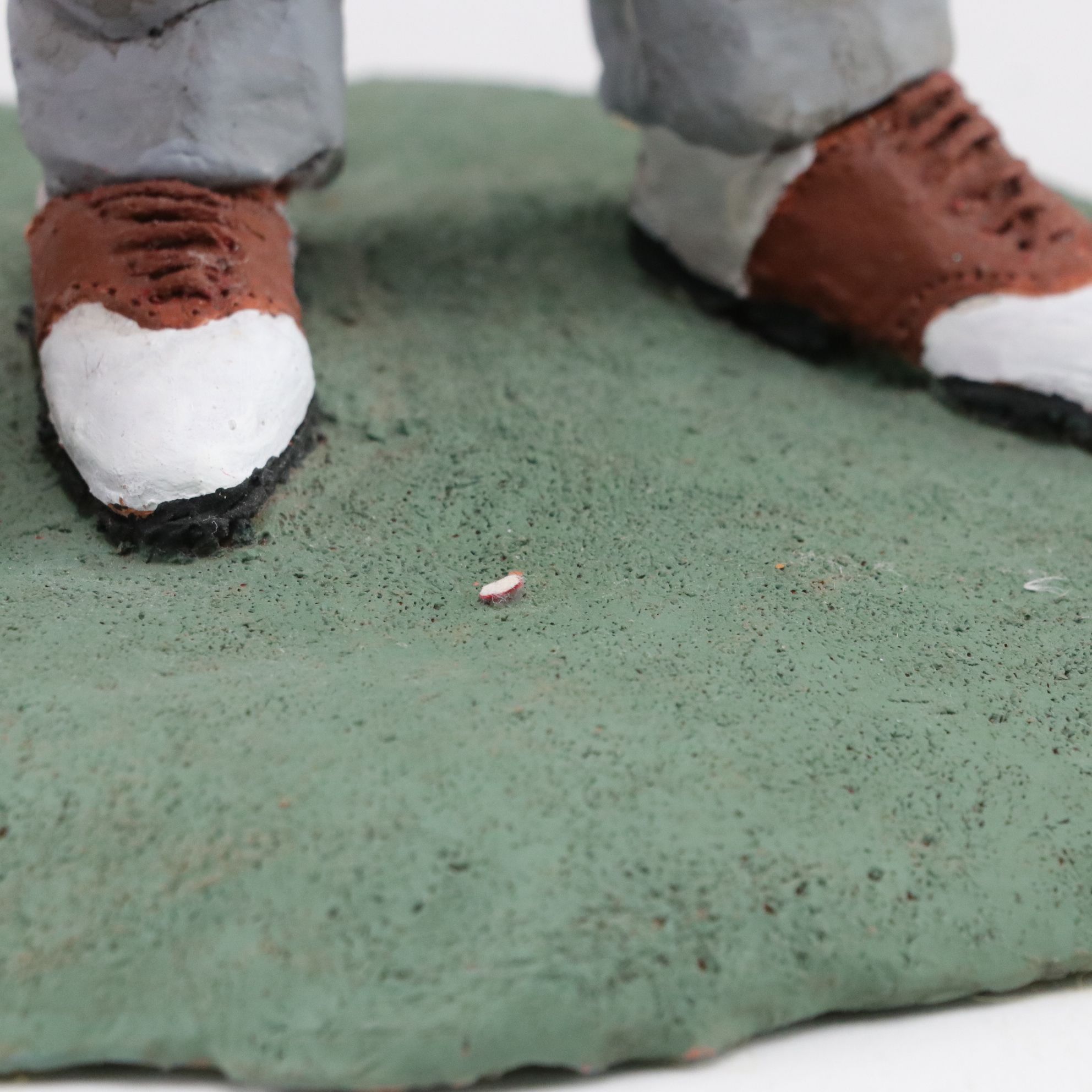 Marilyn T. Reeves Terracotta Sculptures of Golfer and Children Embracing, 2010s