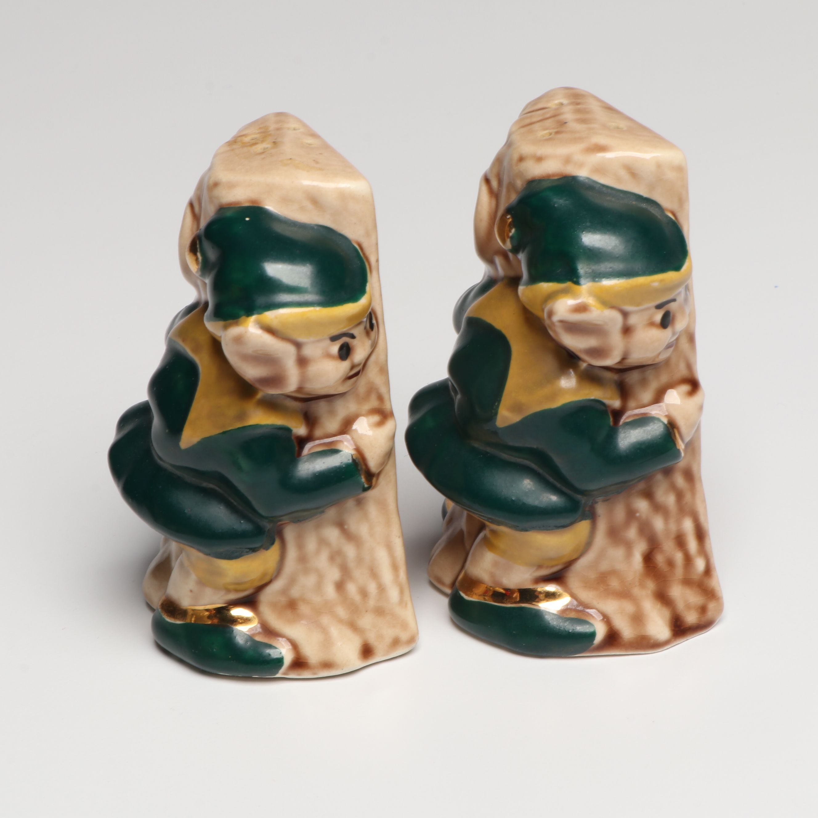 Kitchen Witch Shakers with More Ceramic Novelty Salt and Pepper Shakers