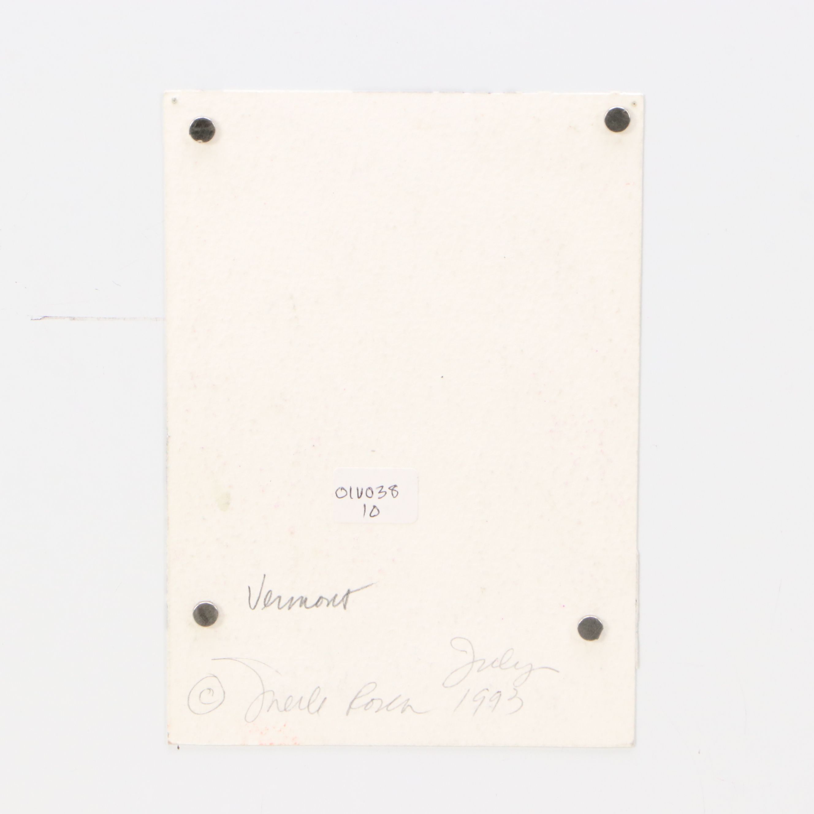 Merle Rosen Stylized Mixed Media Drawing of Figure on Roller Skates, 1993