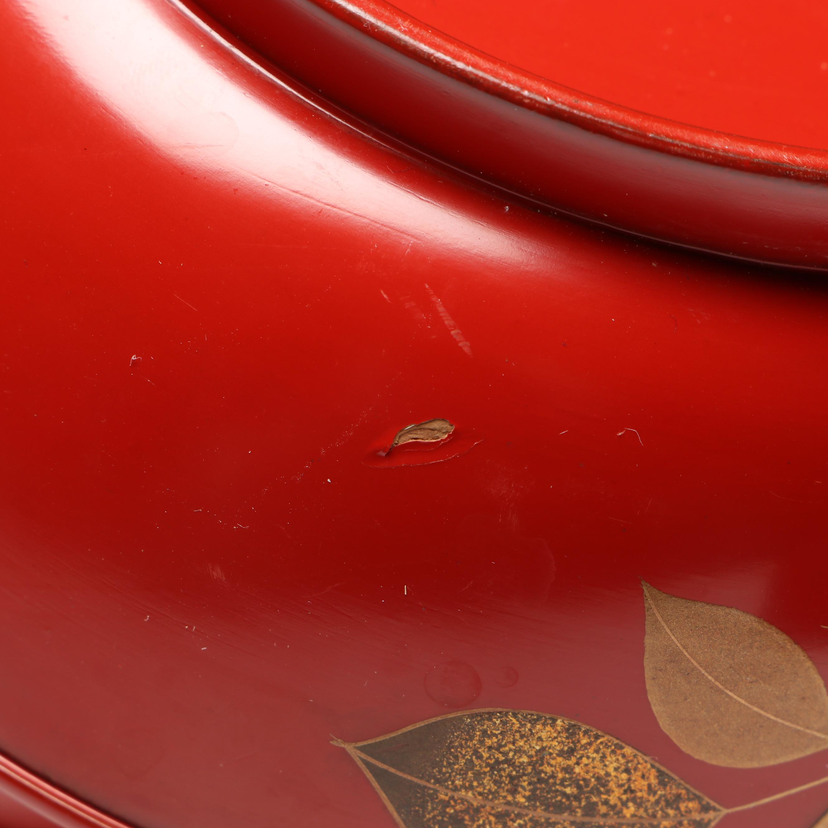 Japanese Style Lacquerware Two-Piece Bowls