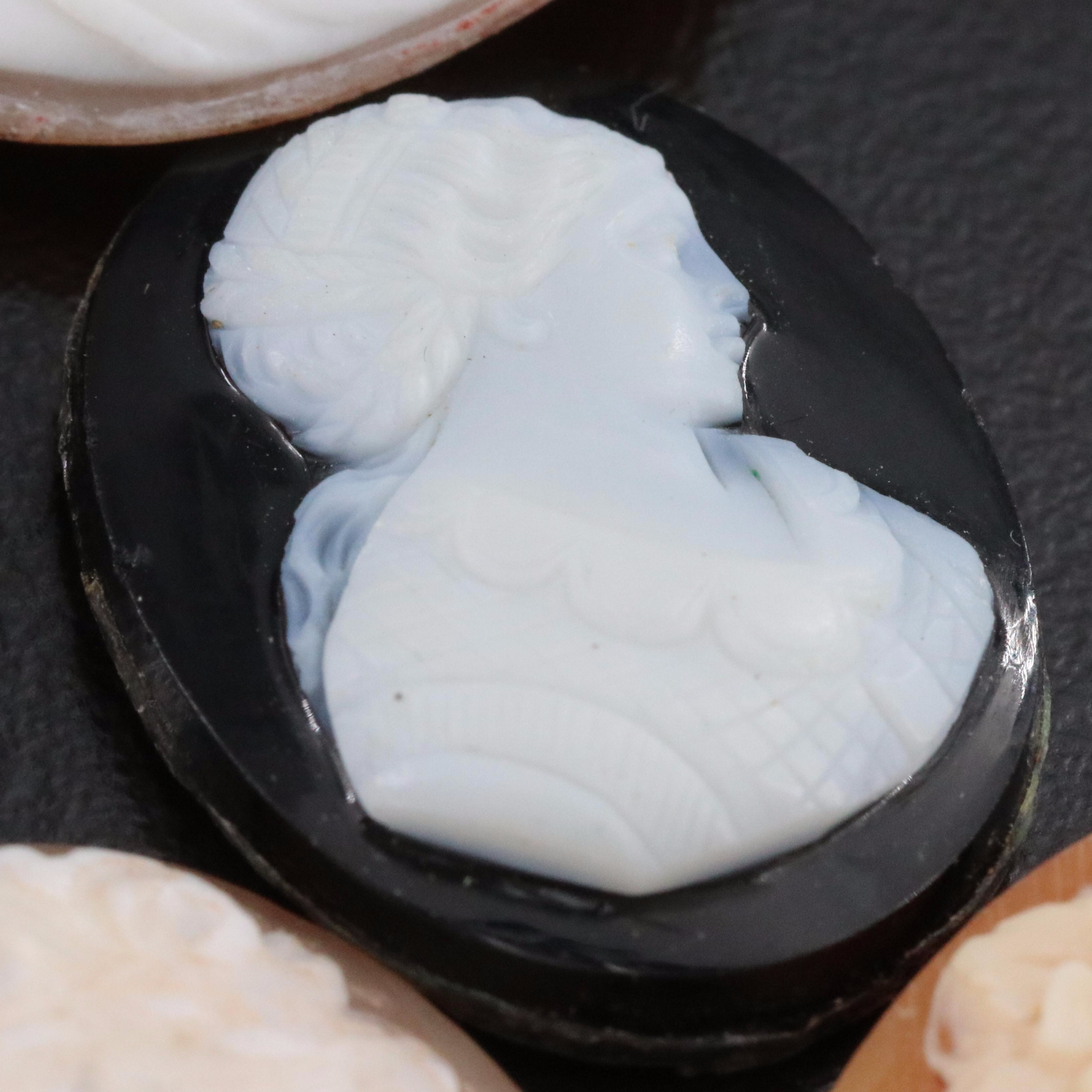 Loose Shell and Onyx Cameo Lot