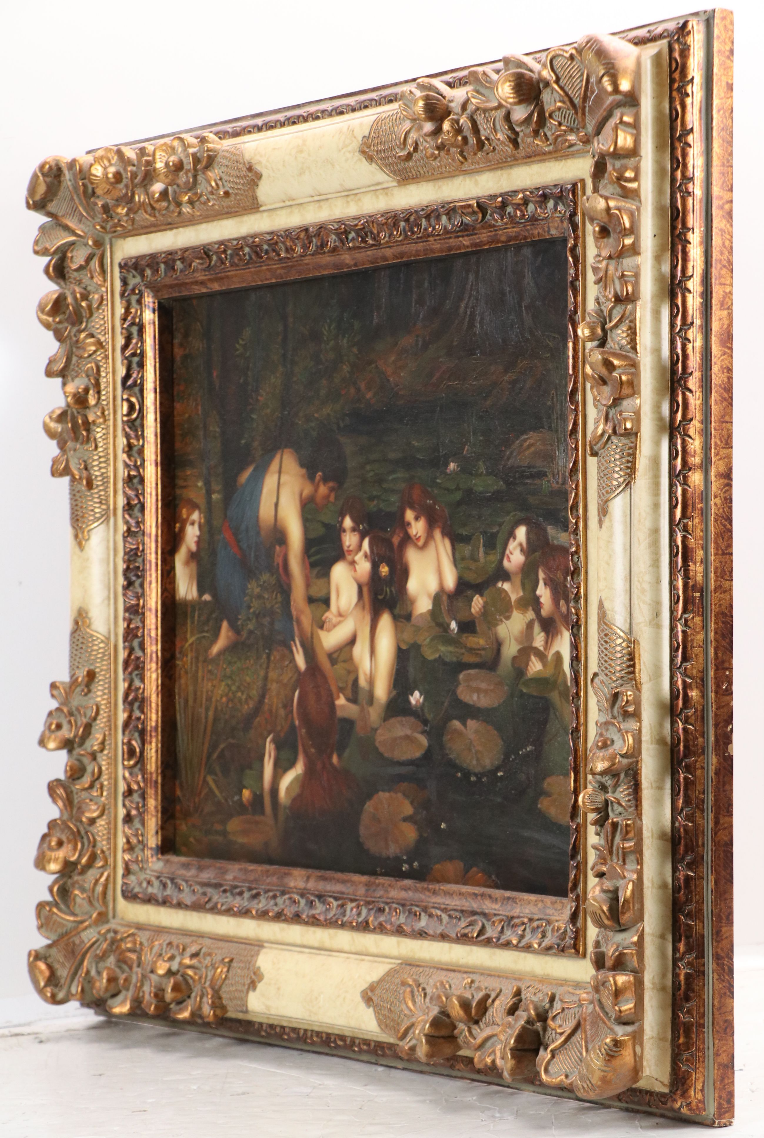 Copy Oil Painting After John William Waterhouse "Hylas and the Nymphs"