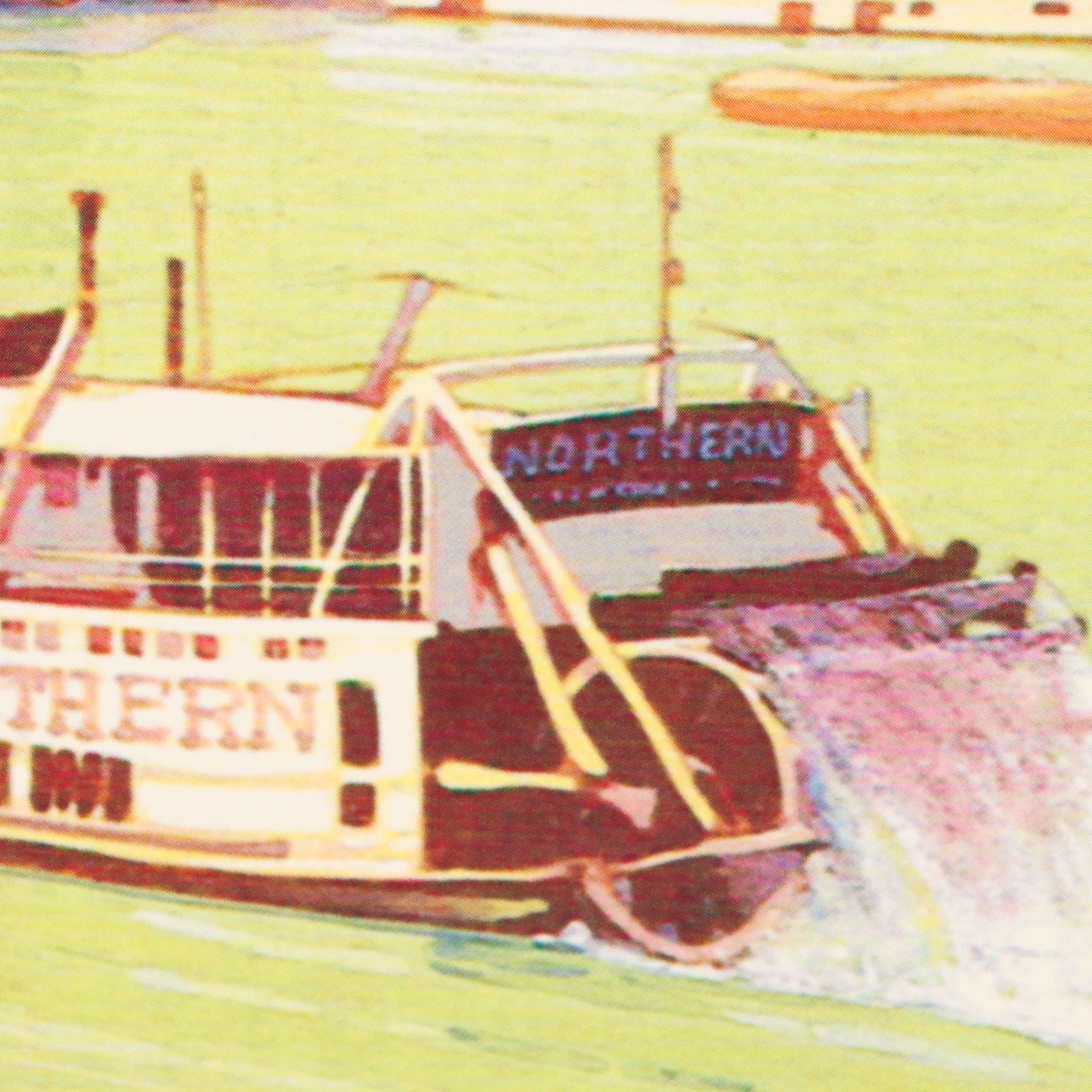 Offset Lithograph After Leslie Ragan of Cincinnati Skyline from River