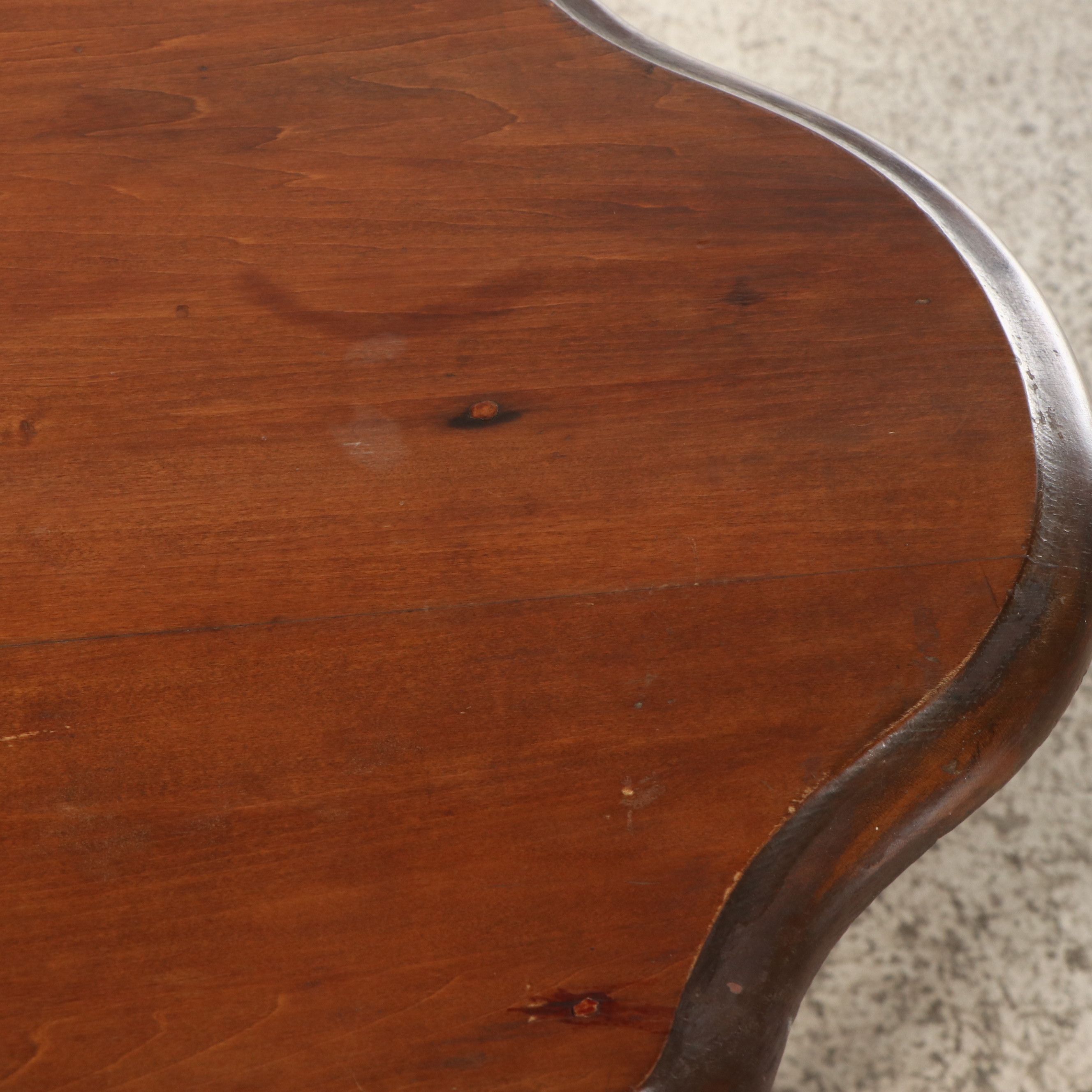 English Arts & Crafts Style Turned Bobbin Leg Table, Late 19th/Early 20th C.