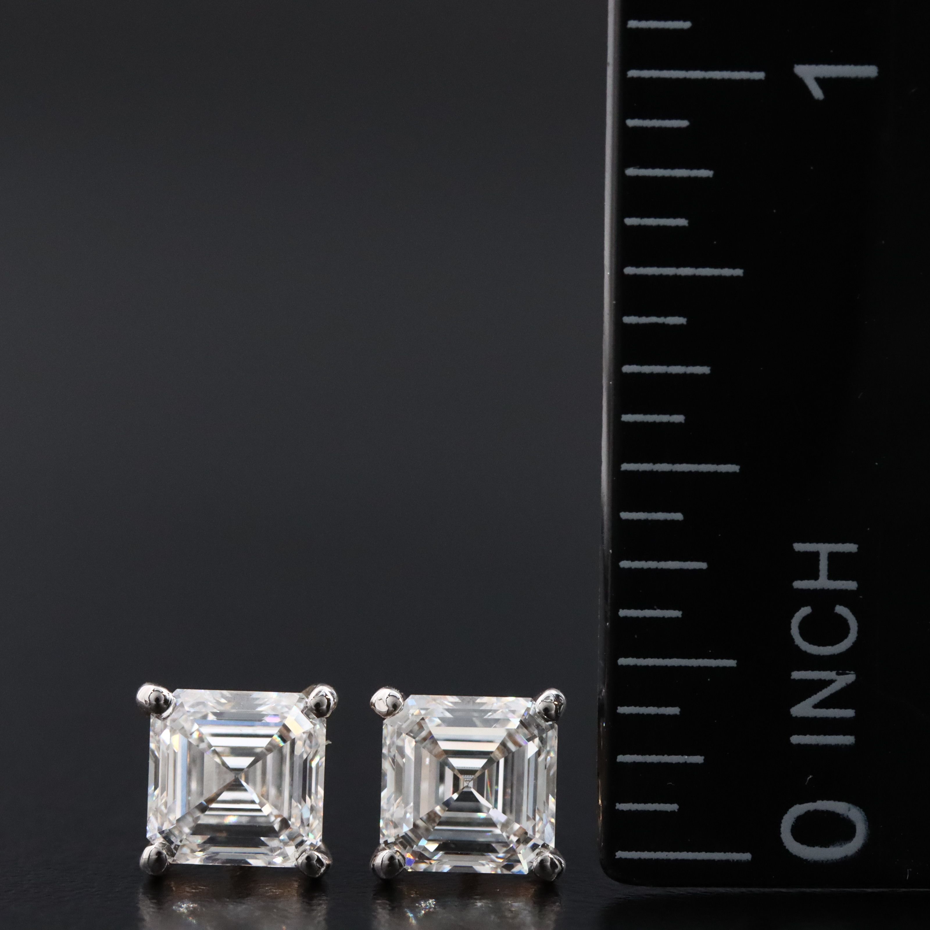 14K 2.15 CTW Lab Grown Diamond Stud Earrings with IGI Report