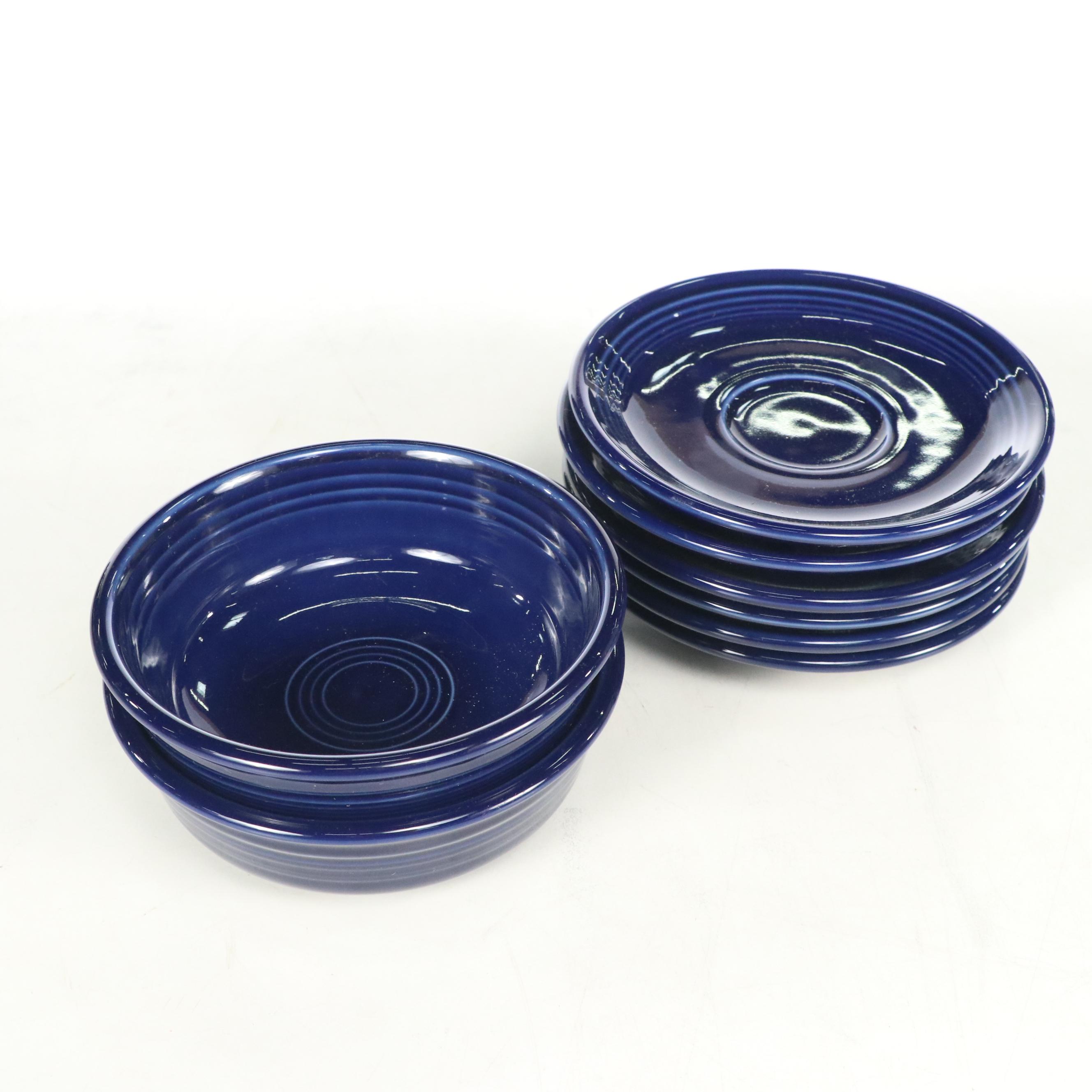 Homer Laughlin "Fiesta" and Mainstays Blue Ceramic Dinnerware