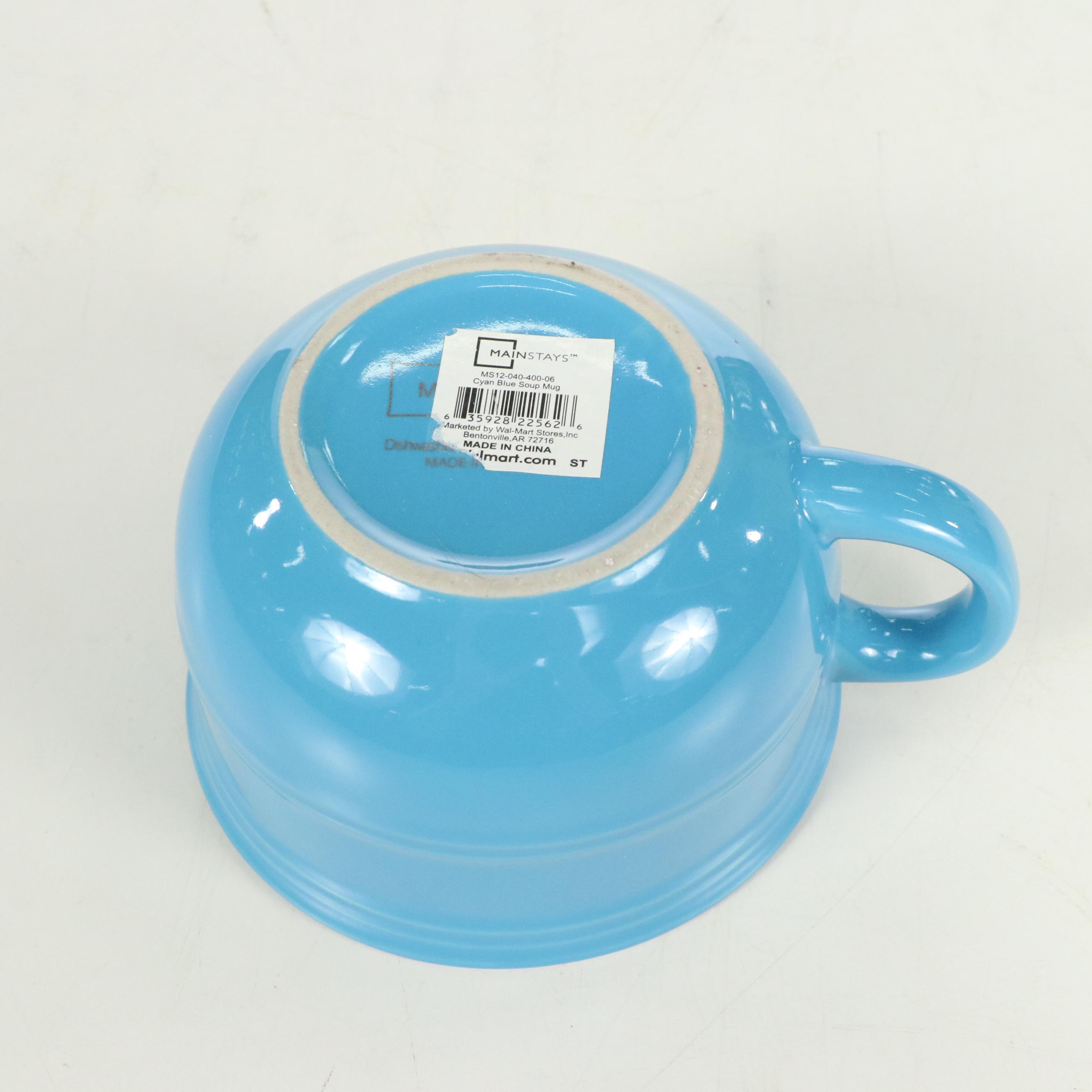 Homer Laughlin "Fiesta" and Mainstays Blue Ceramic Dinnerware