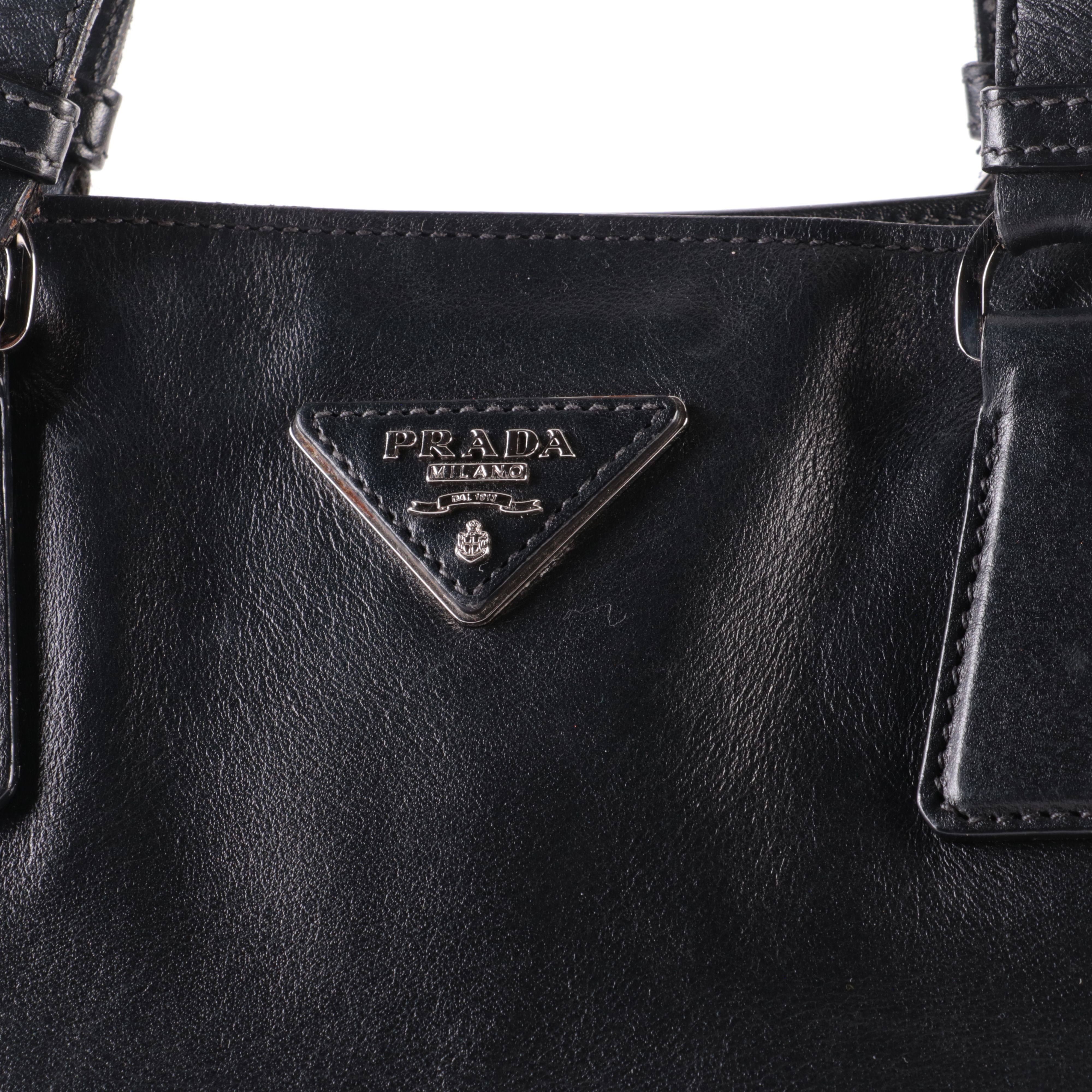 Prada Tote Bag in Smooth Calfskin Leather