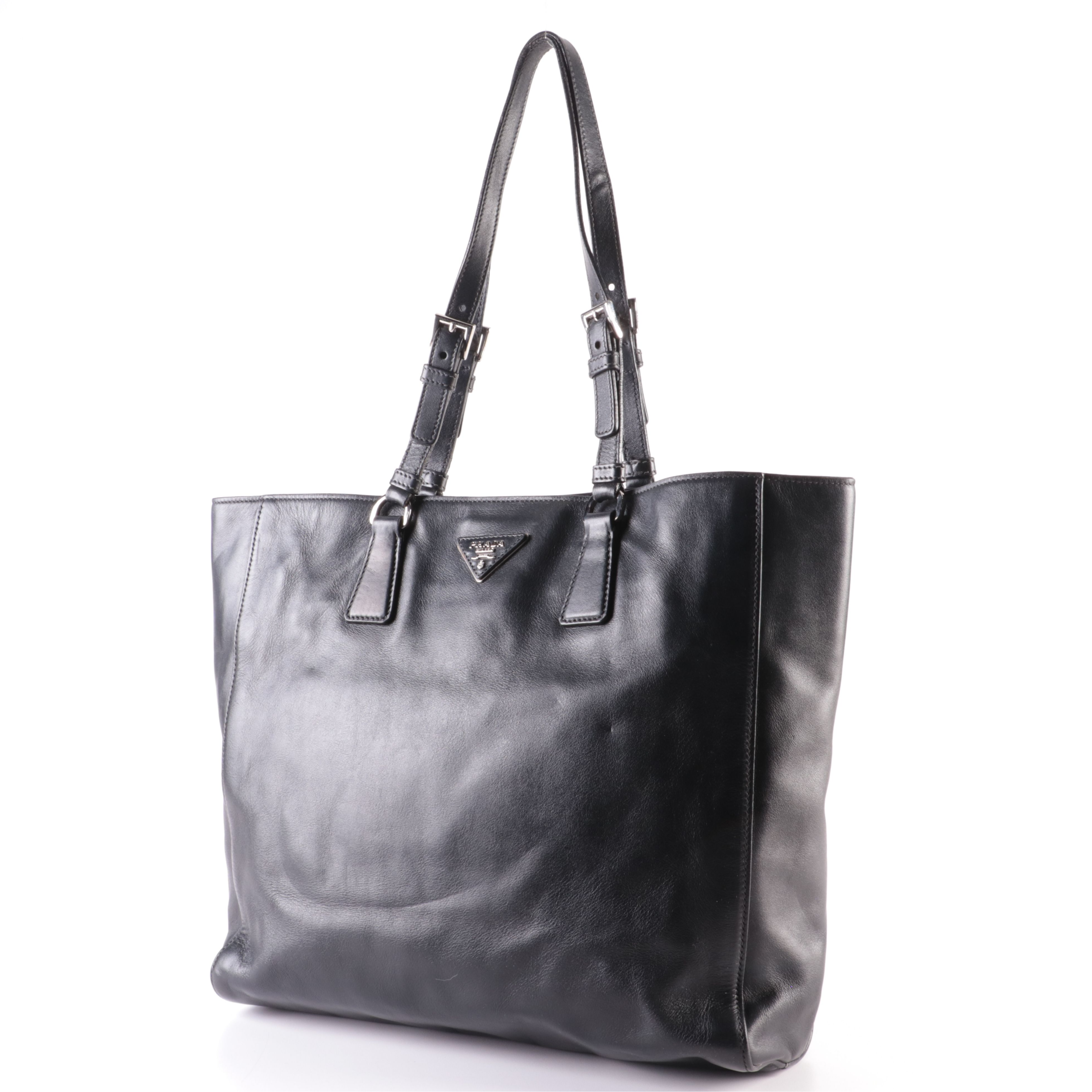 Prada Tote Bag in Smooth Calfskin Leather