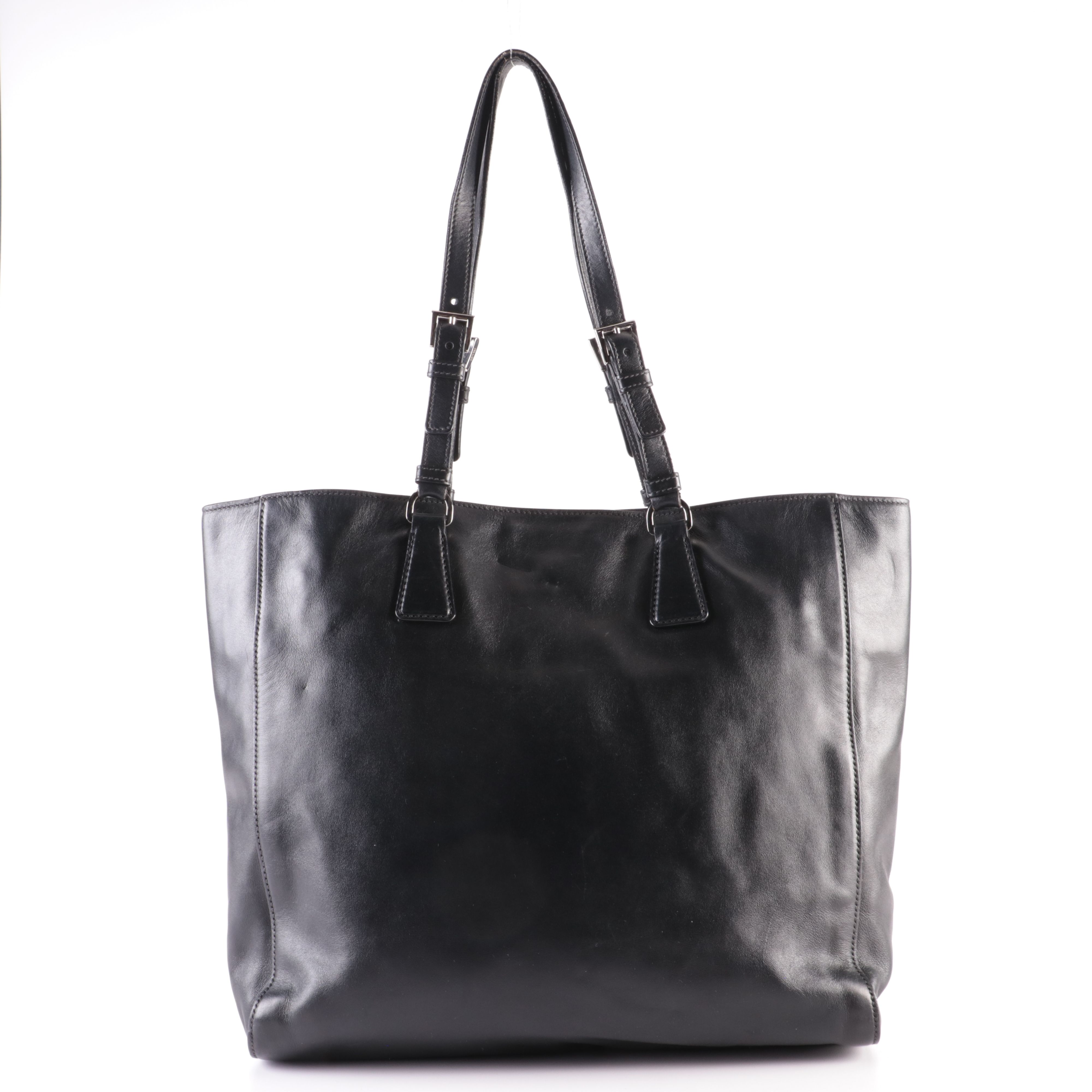 Prada Tote Bag in Smooth Calfskin Leather