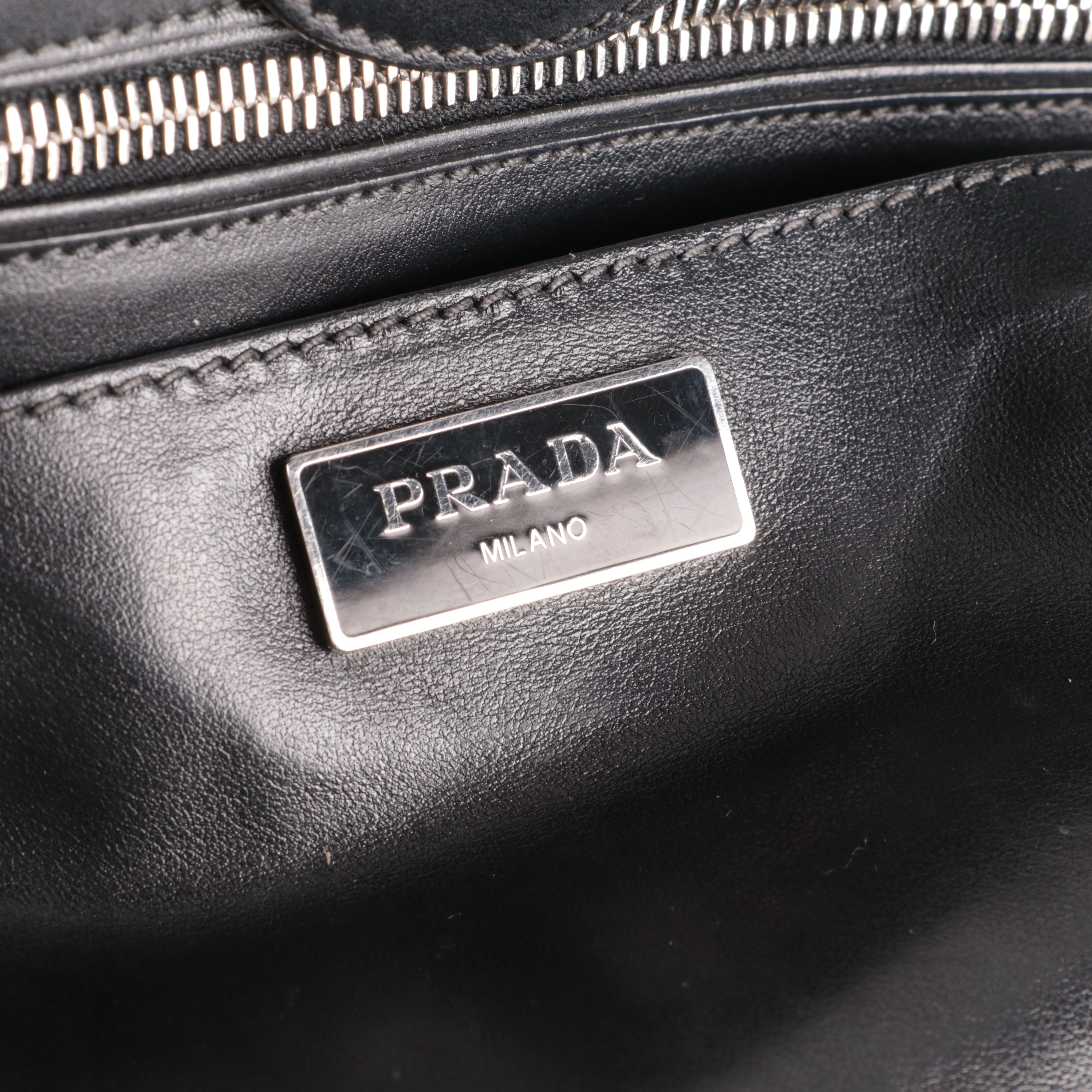 Prada Tote Bag in Smooth Calfskin Leather