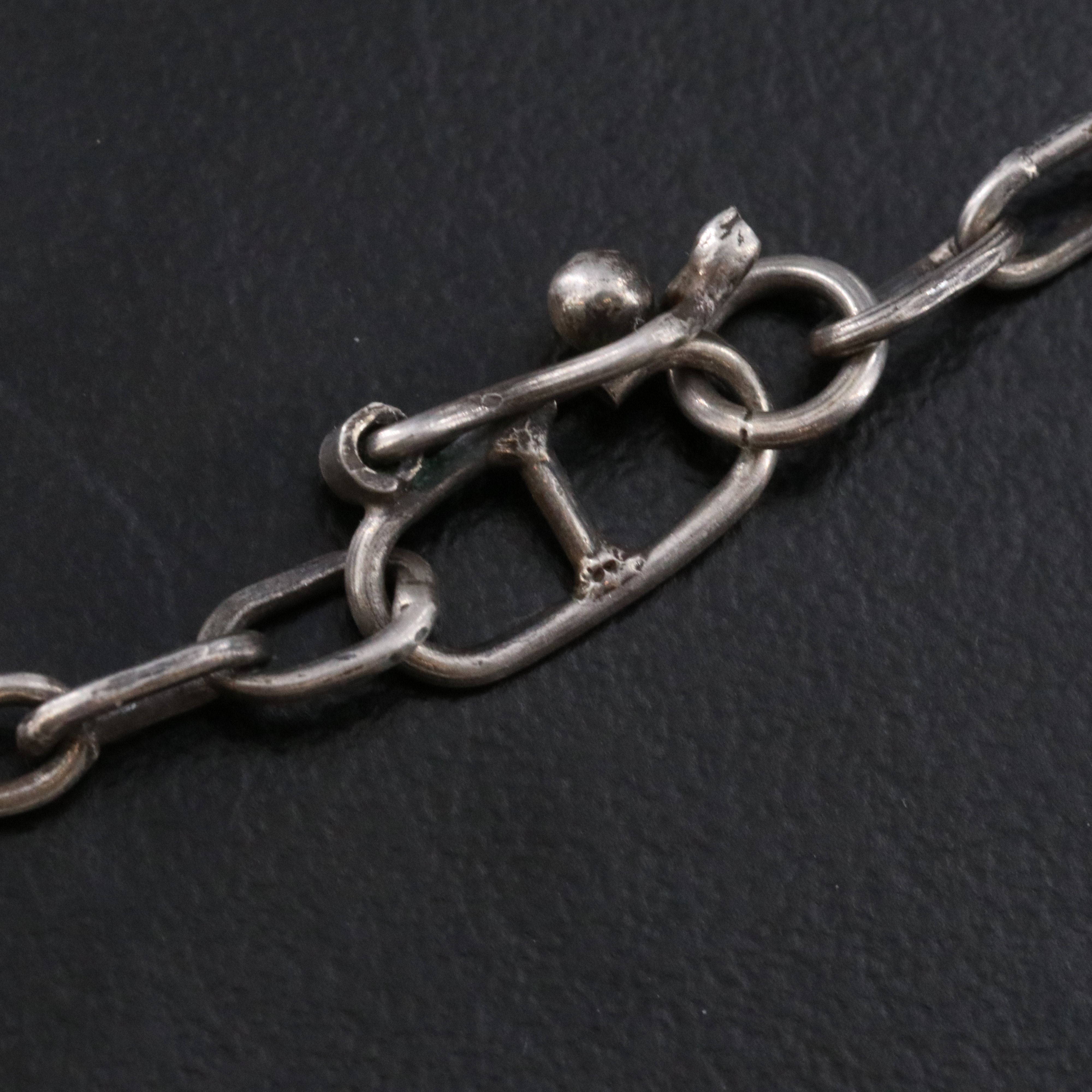 Modernist Style Sterling Figural Necklace