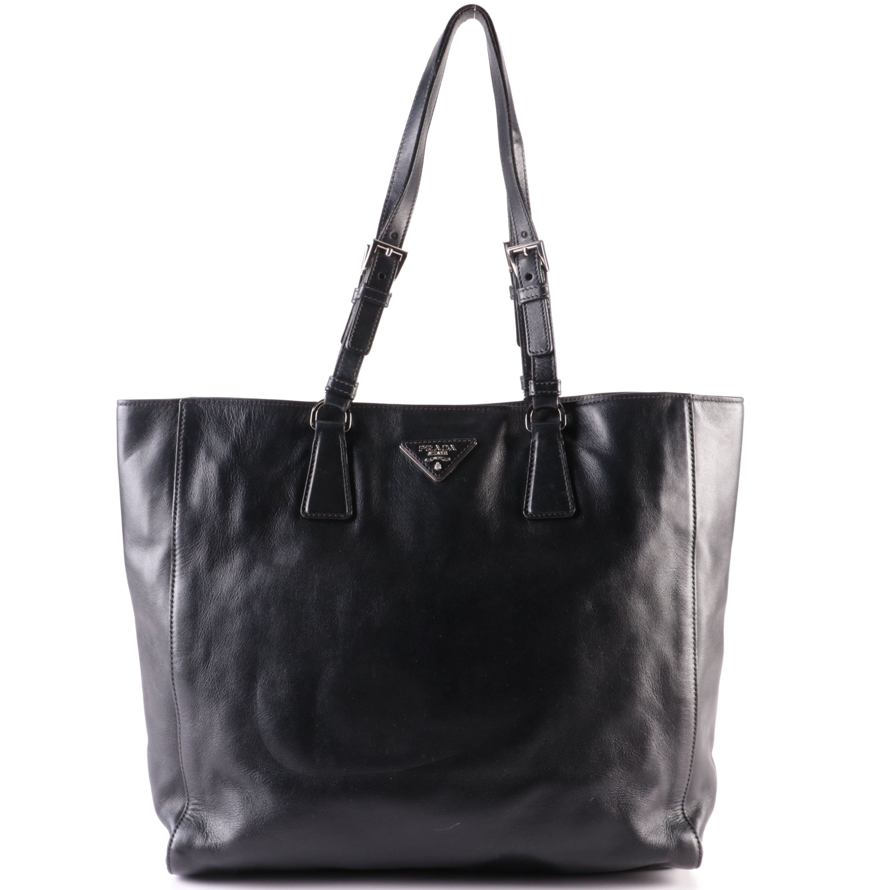 Prada Tote Bag in Smooth Calfskin Leather