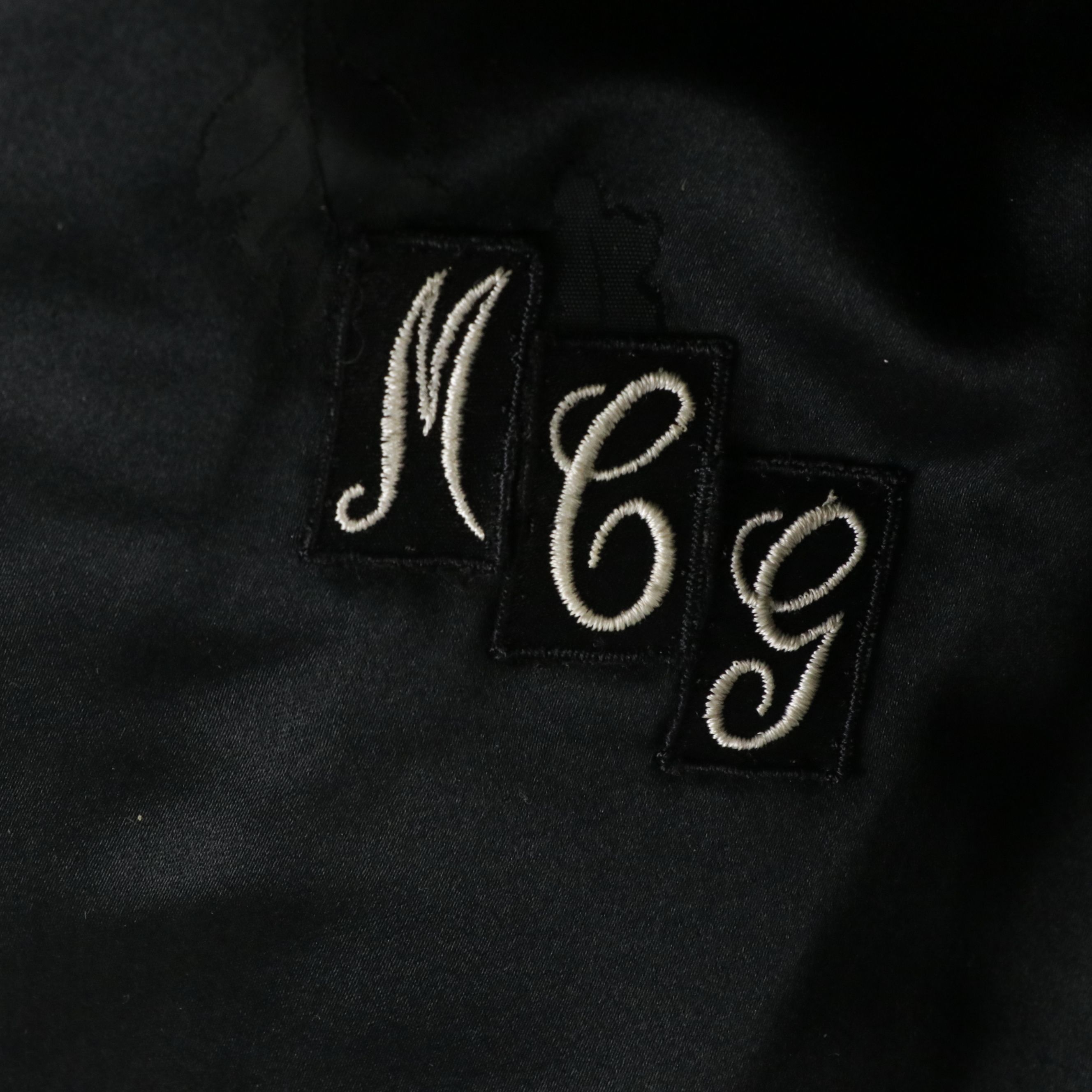 Pogue's Black Persian Lamb and Mink Fur Trimmed Button-Front Jacket