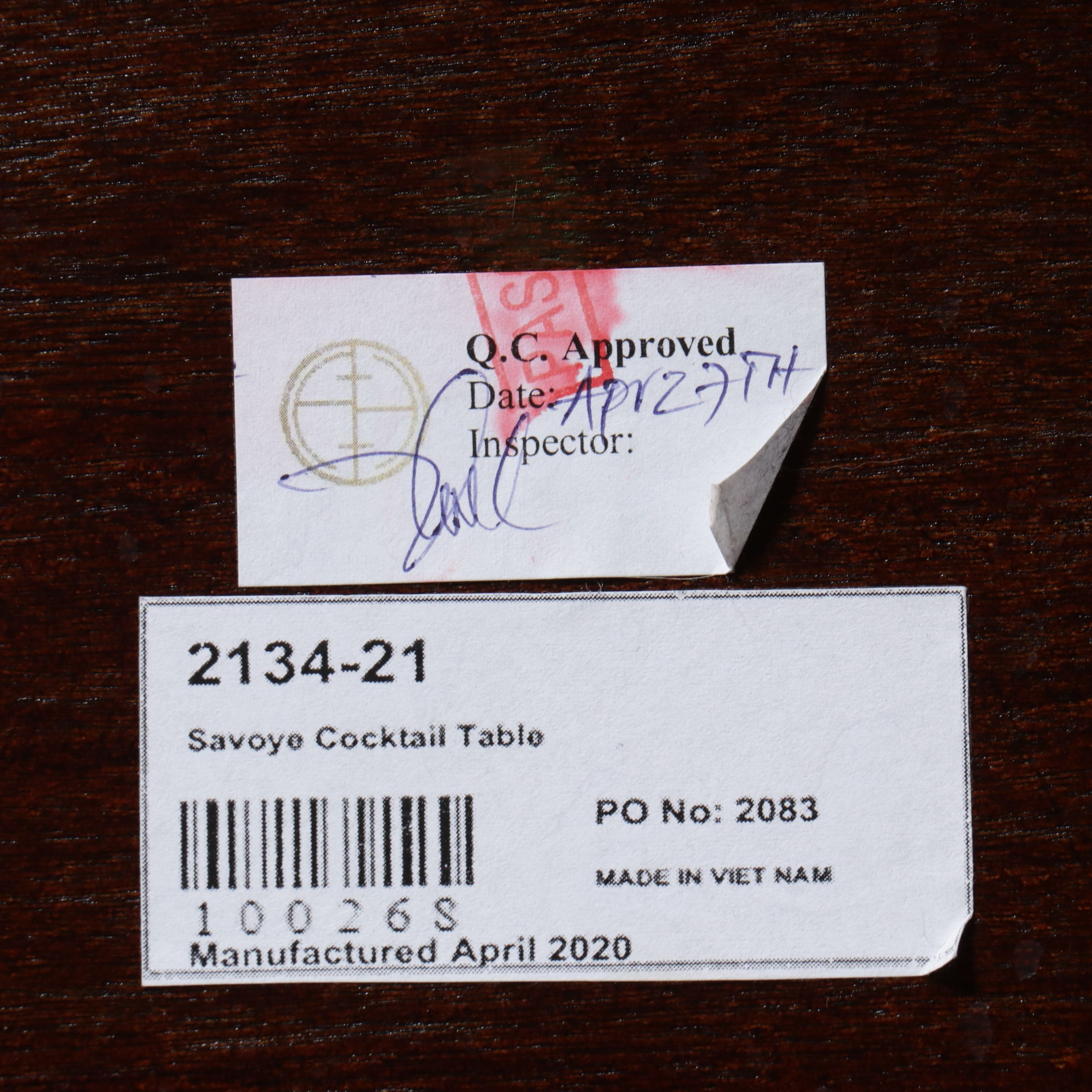 Woodbridge Furniture "Savoye" Faux Shagreen and Walnut Cocktail Table