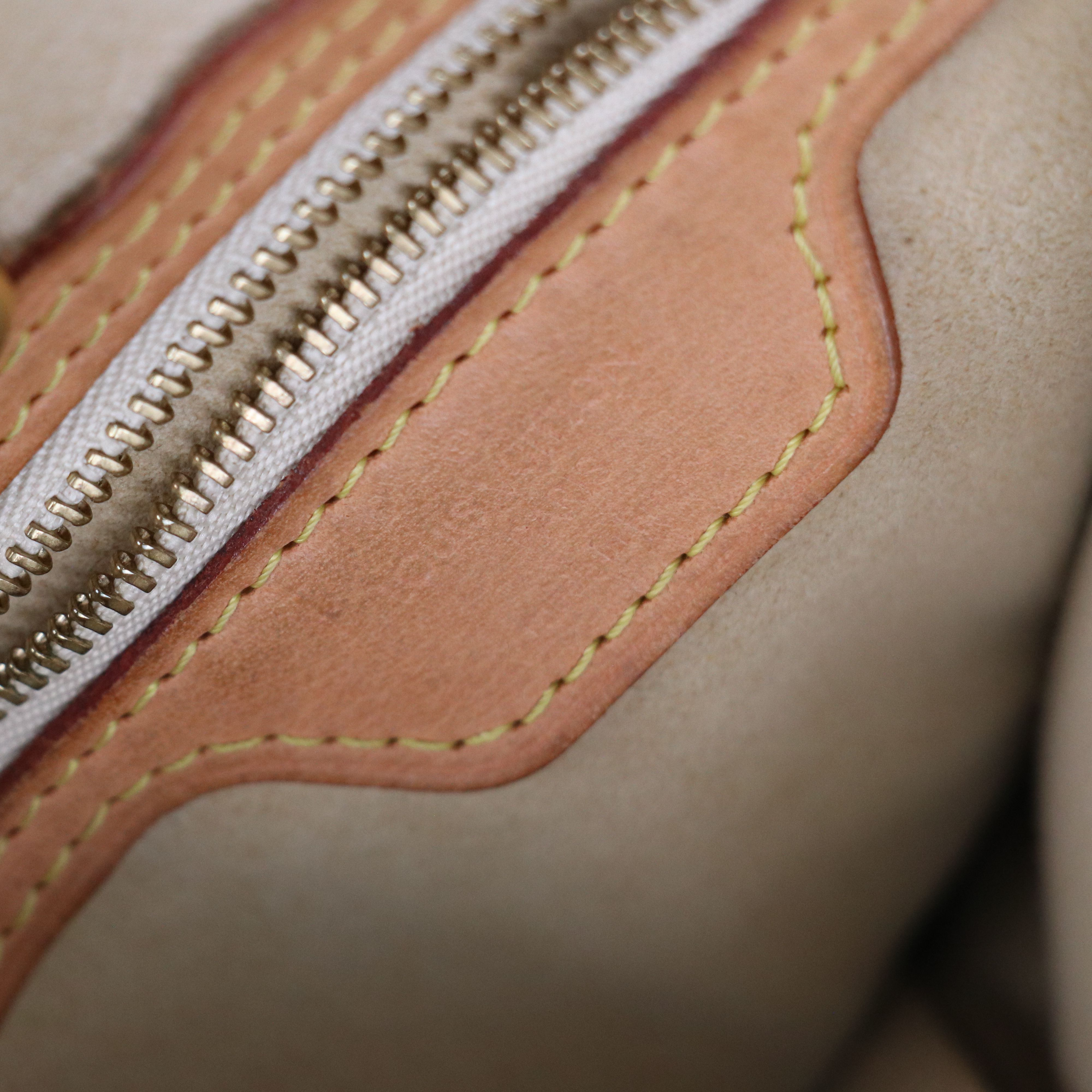 Louis Vuitton Hampstead PM Tote in Damier Azur Canvas and Leather