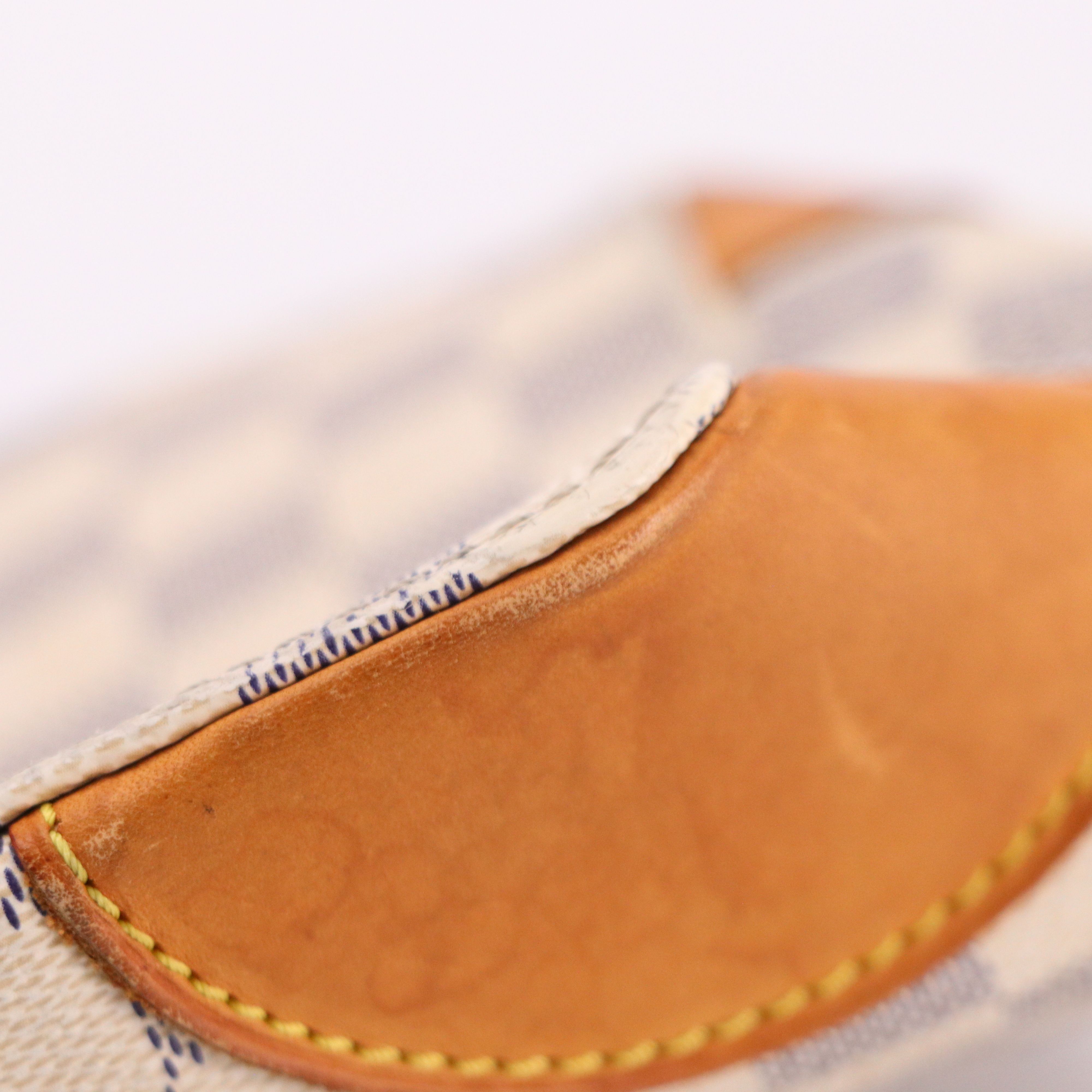 Louis Vuitton Hampstead PM Tote in Damier Azur Canvas and Leather