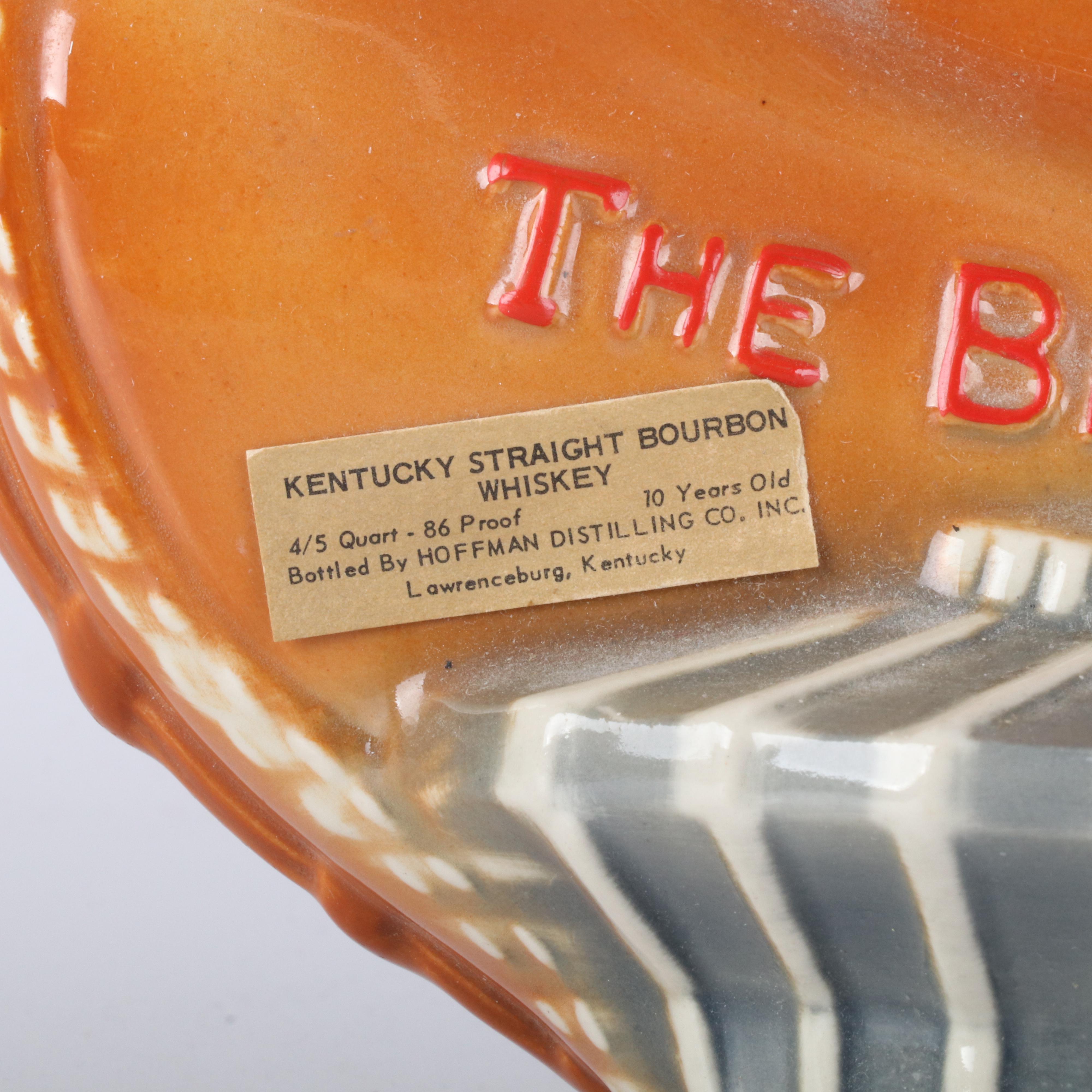 Hoffman Distilling Ceramic Cincinnati Reds Decanter, 1973