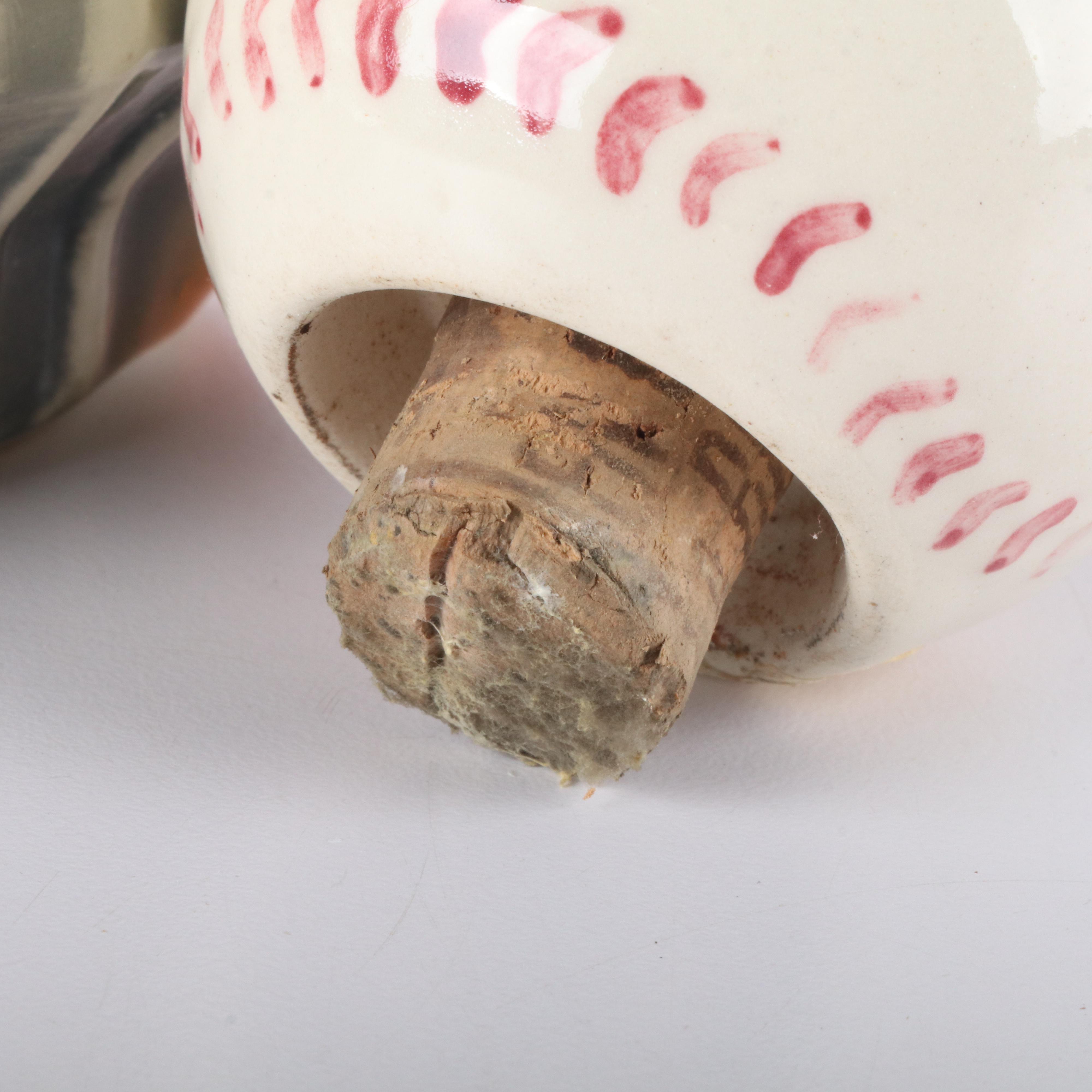 Hoffman Distilling Ceramic Cincinnati Reds Decanter, 1973