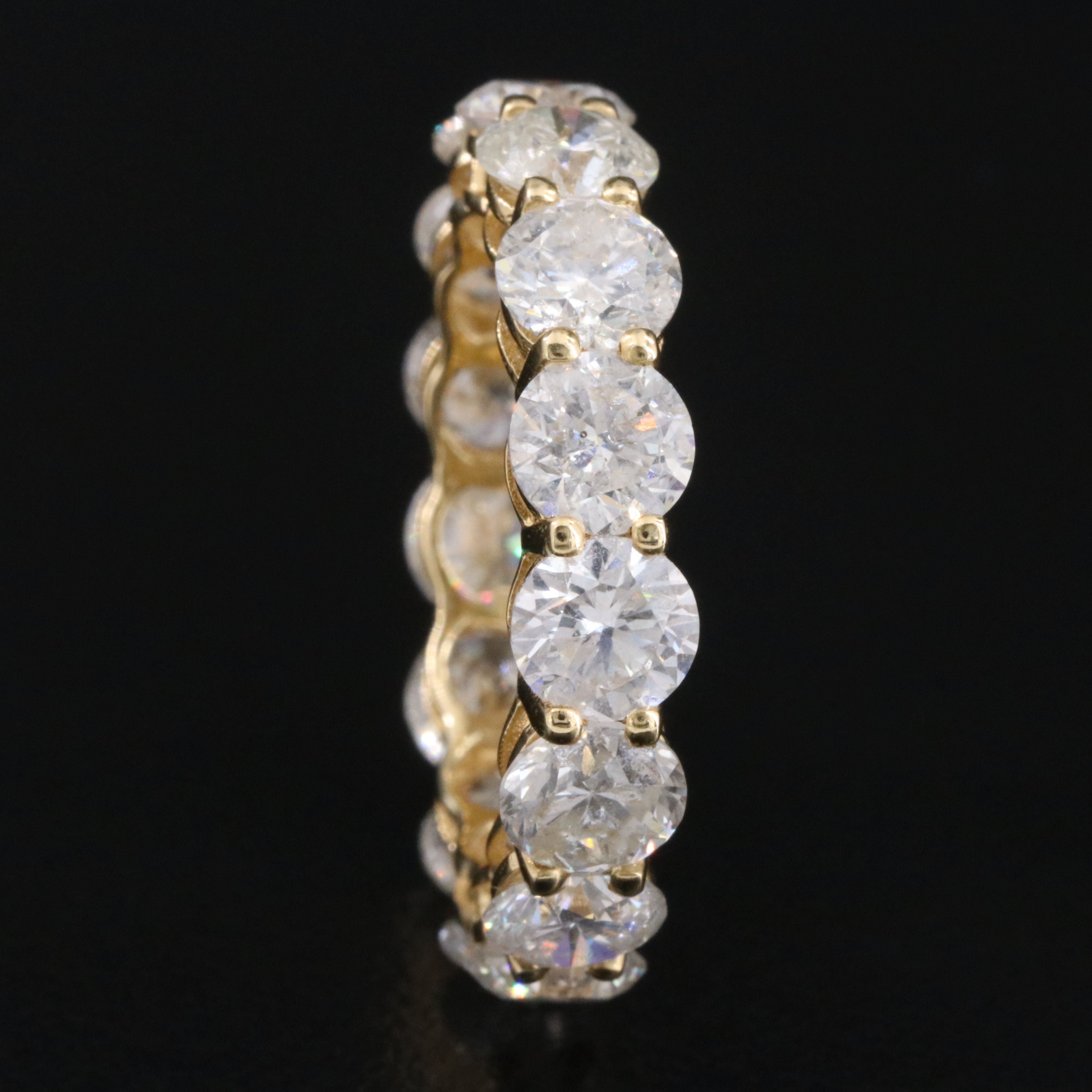 14K 7.91 CTW Diamond Eternity Band with IGI Jewelry Report