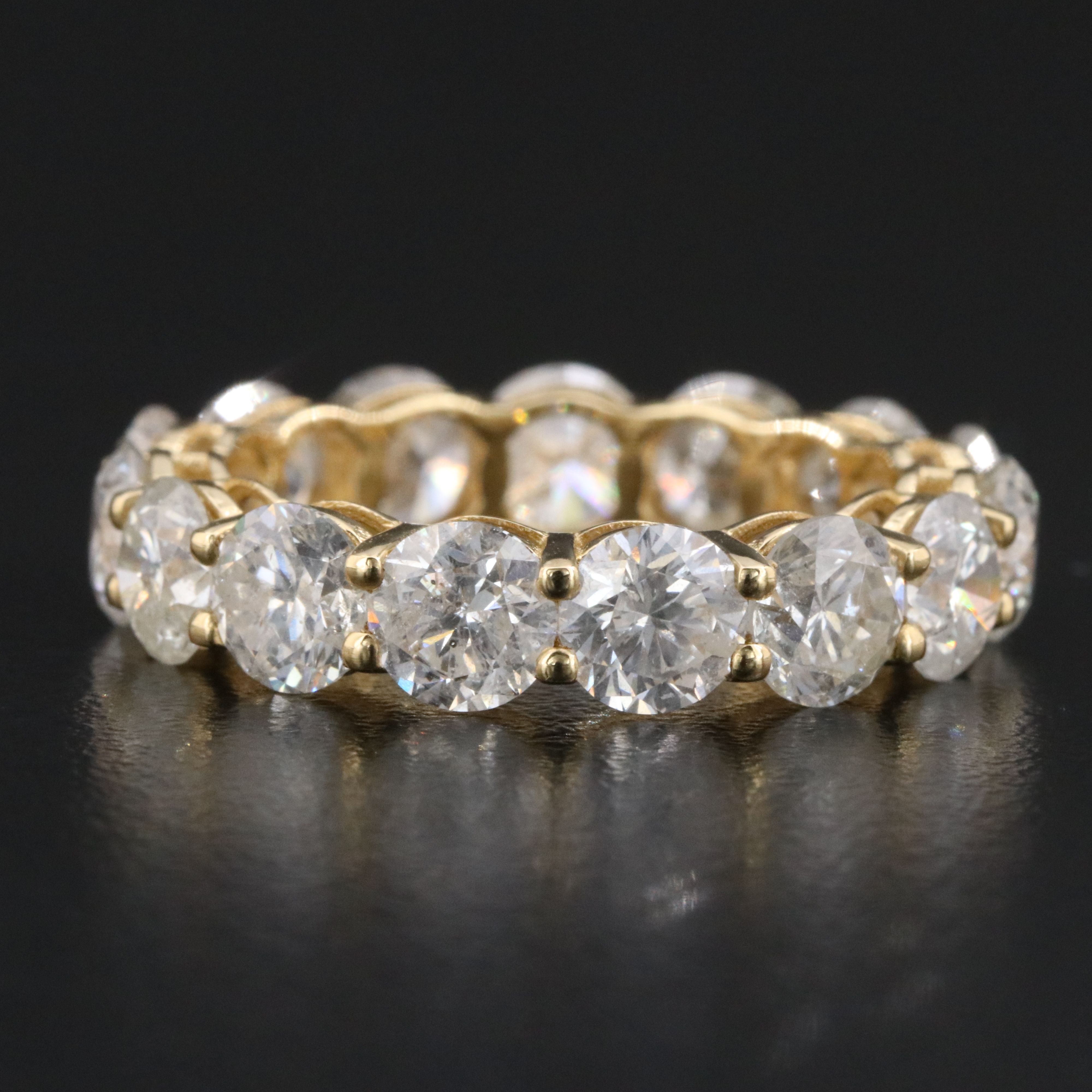 14K 7.91 CTW Diamond Eternity Band with IGI Jewelry Report