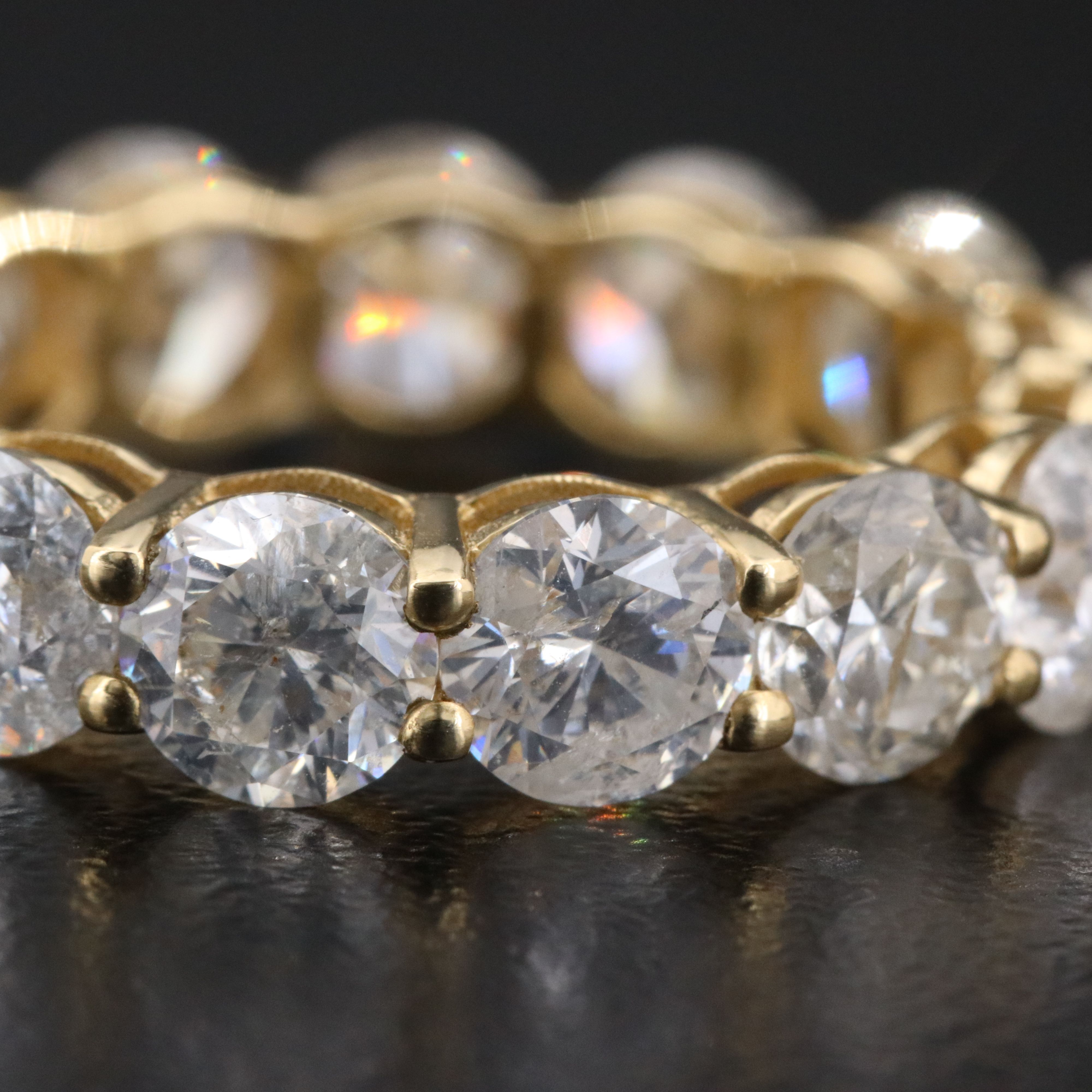 14K 7.91 CTW Diamond Eternity Band with IGI Jewelry Report