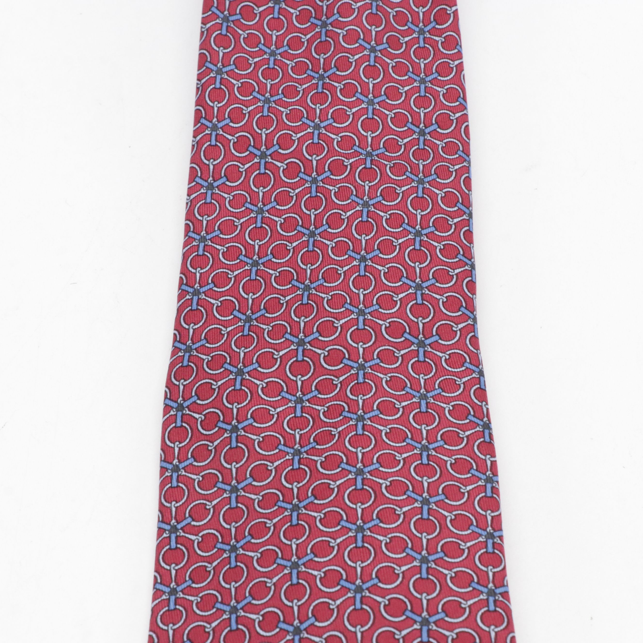 Hermès Hand-Stitched Silk Twill Necktie