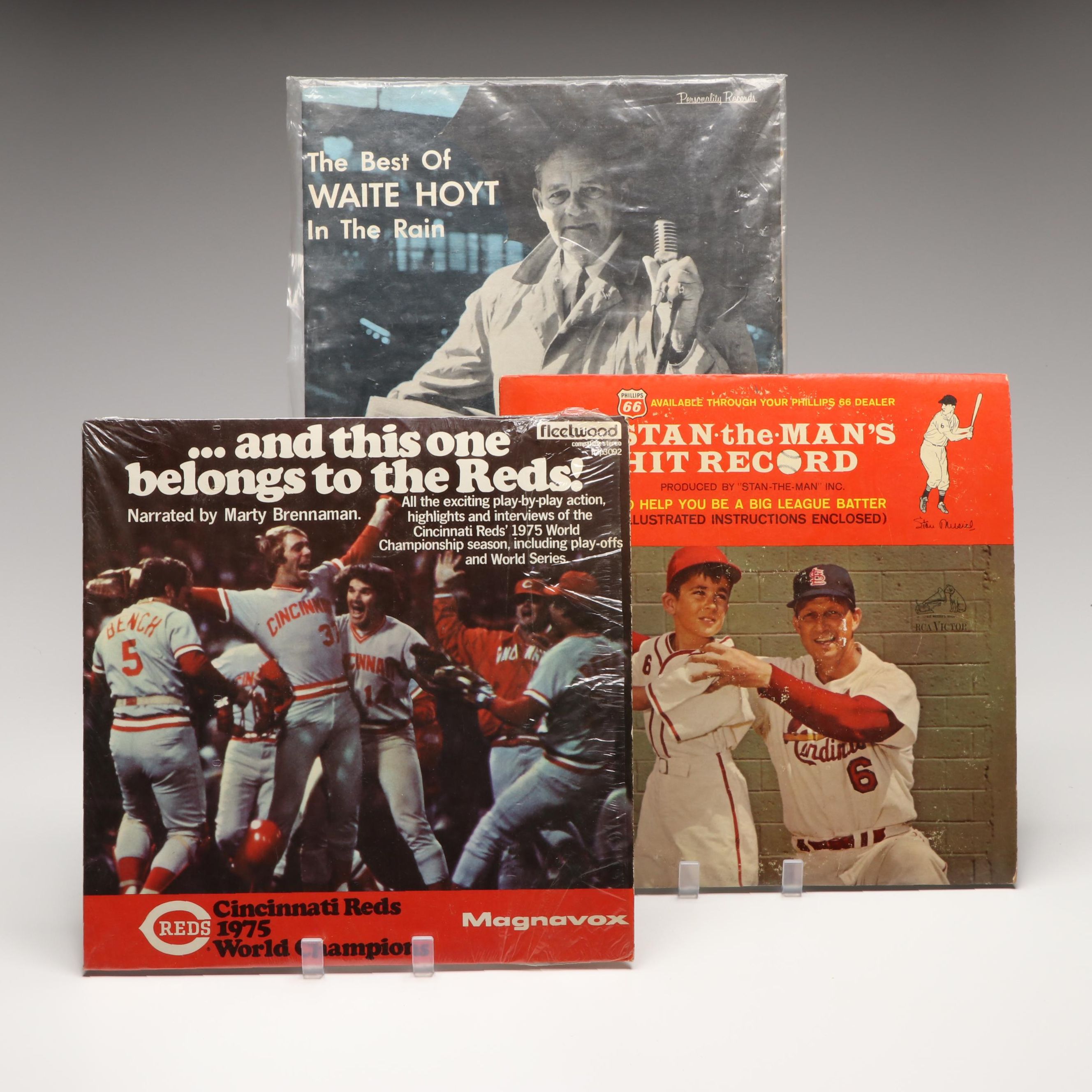 Cincinnati Reds 1975 World Championship Recording with More Vinyl Records