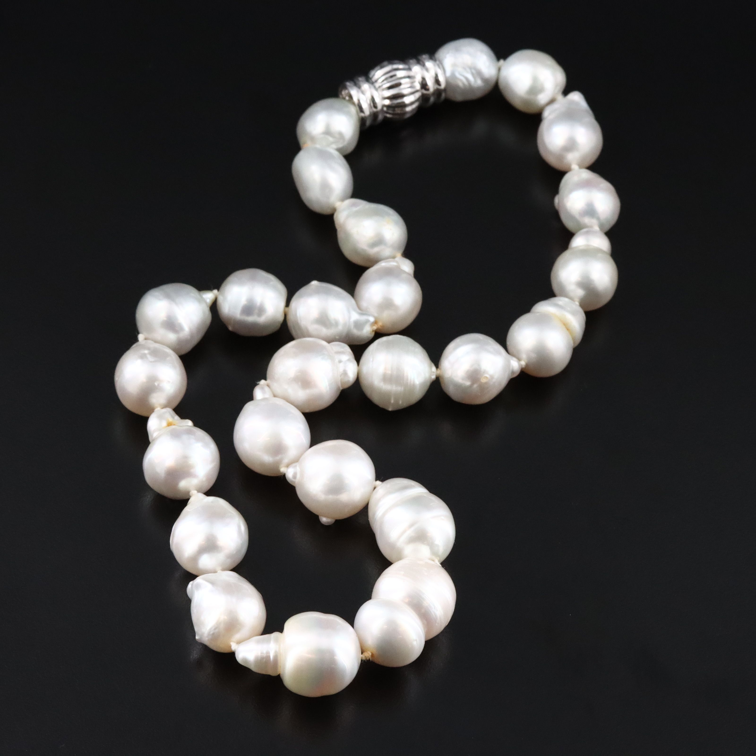 Pearl Necklace with 14K Clasp